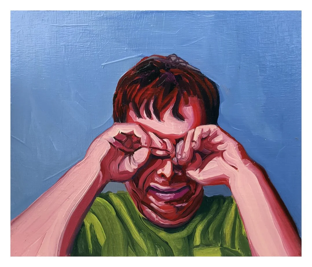 Ginger Cryer, oil on wood panel, 9 x 10, 2017, SOLD