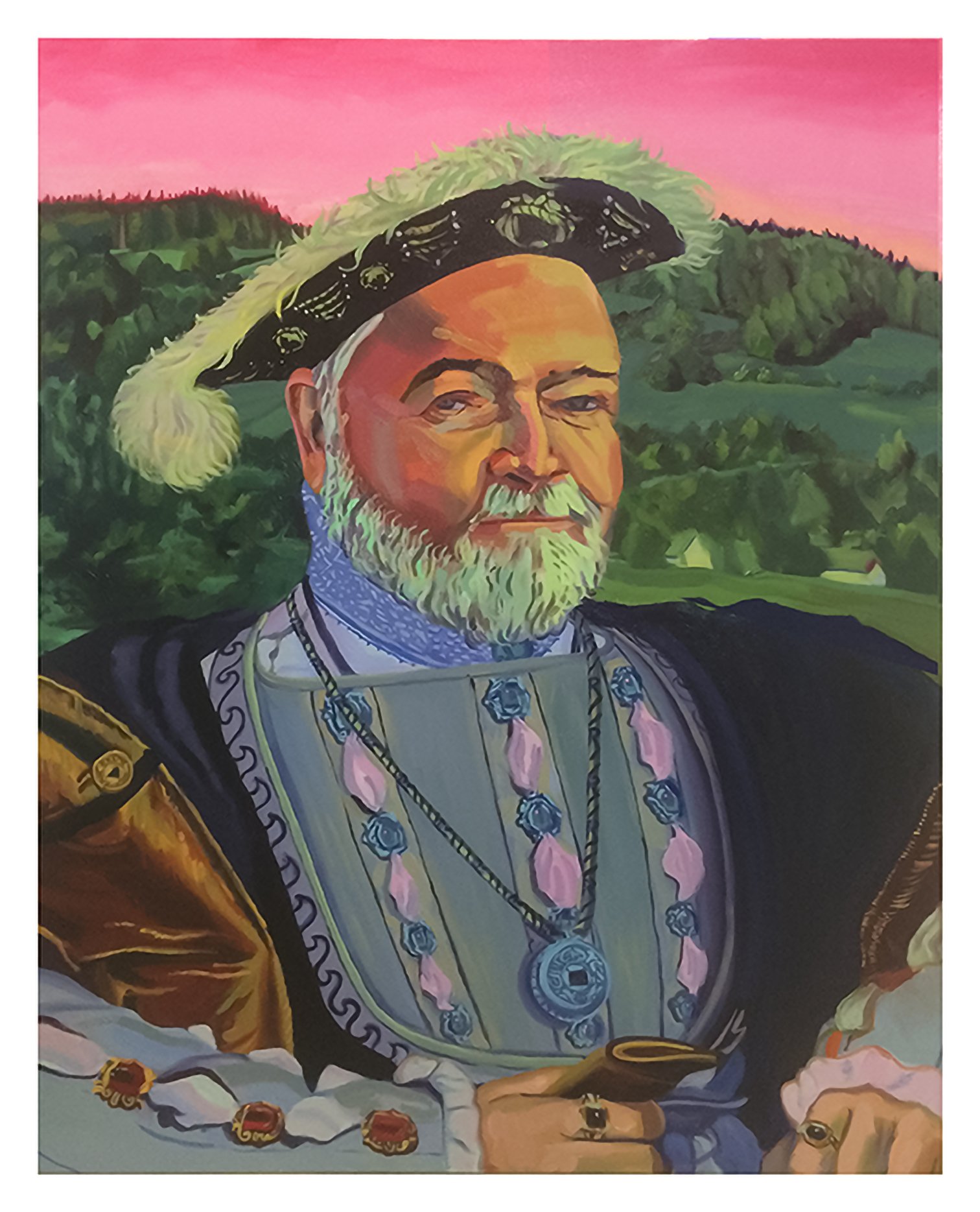 for Rex Shaw, "King Rex," oil on canvas, 36 x 30, 2017