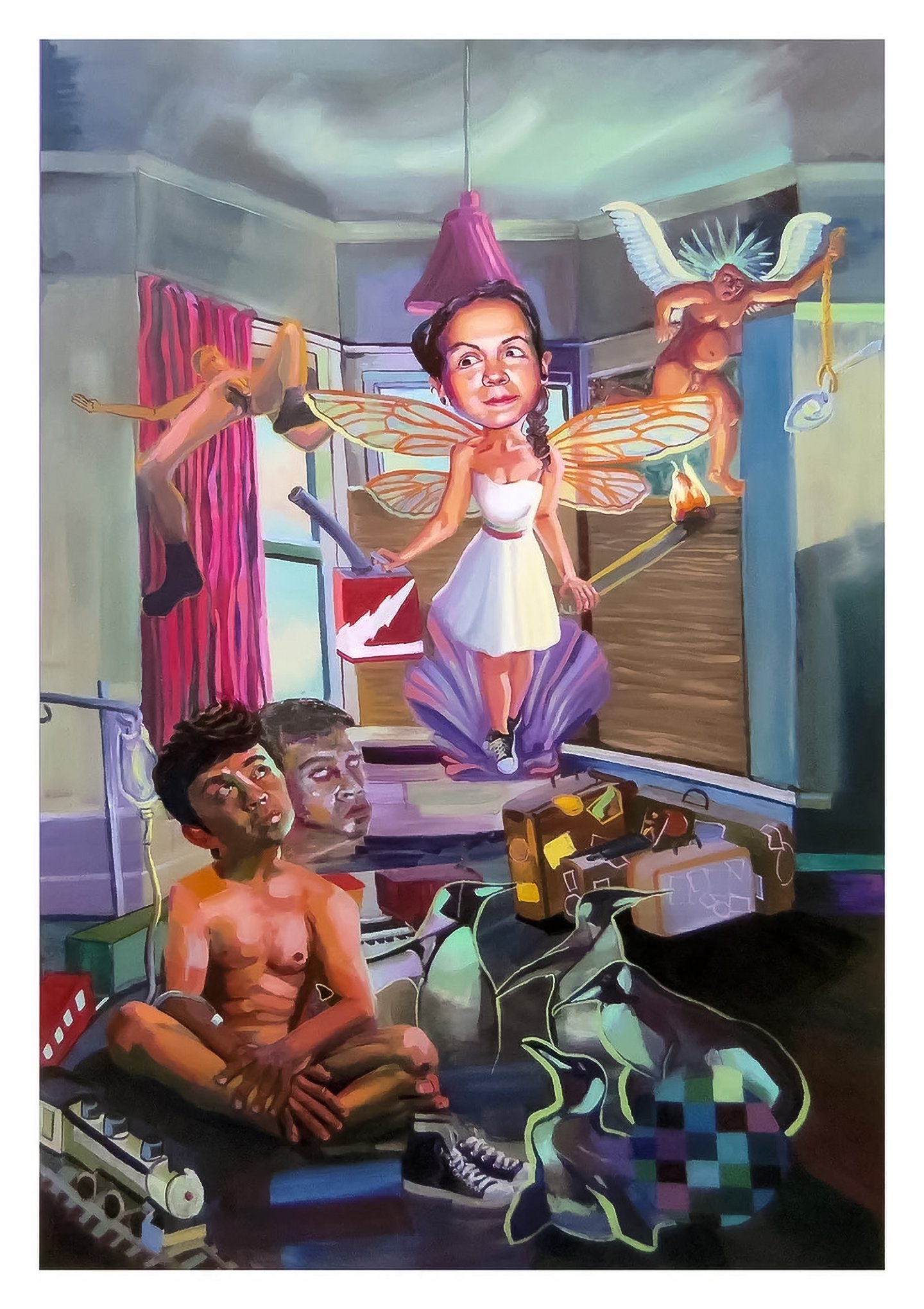 "The Arsonist," oil on canvas, 51 x 36, 2012