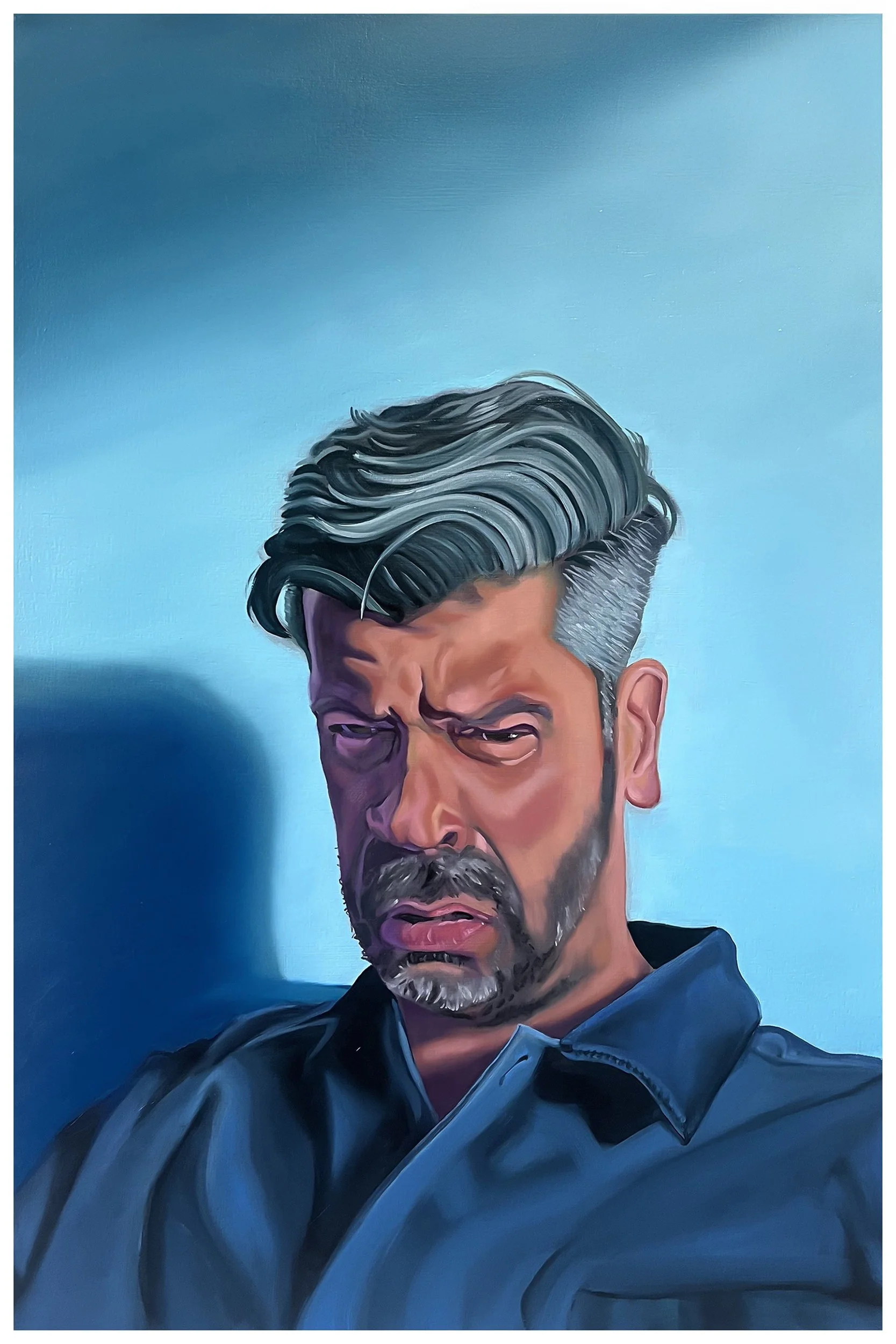 Crying Self Portrait 1, oil on canvas, 36 x 24, 2026, $1250