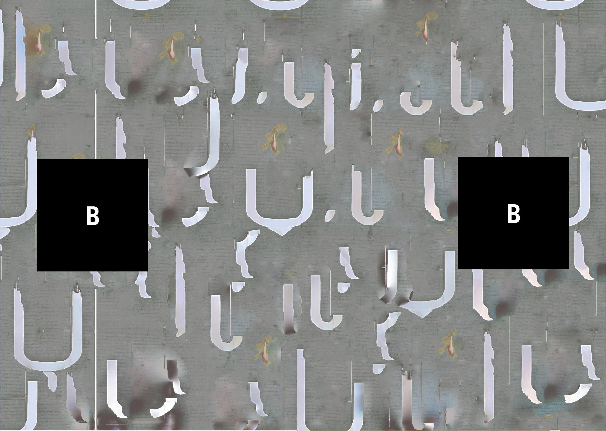 blu (after Wade Guyton)