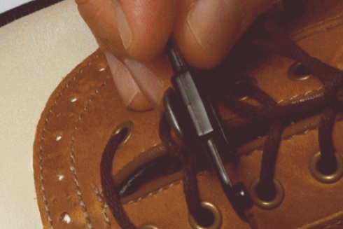 Observe the clip on the underside of the base.