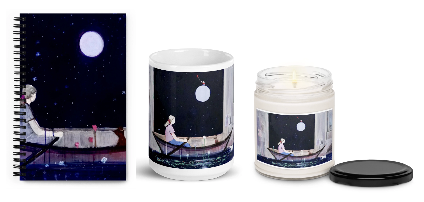 Reflection Trio — Journal • Mug • Candle