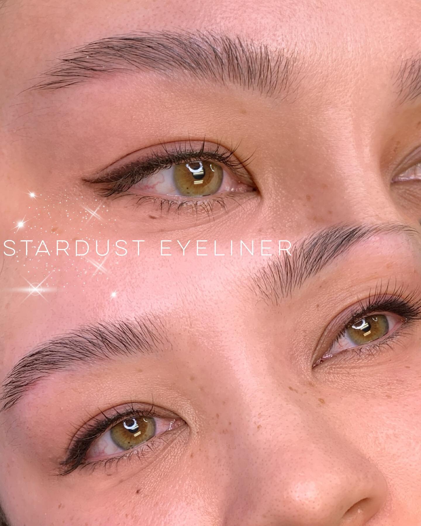Stardust liner is done with shading so it gives your eyes definition without looking too harsh ✨ not everyone is a candidate for this service. If interested, please send me a picture of your bare eyes before booking 
.
.
.
#permanentmakeup #microblad