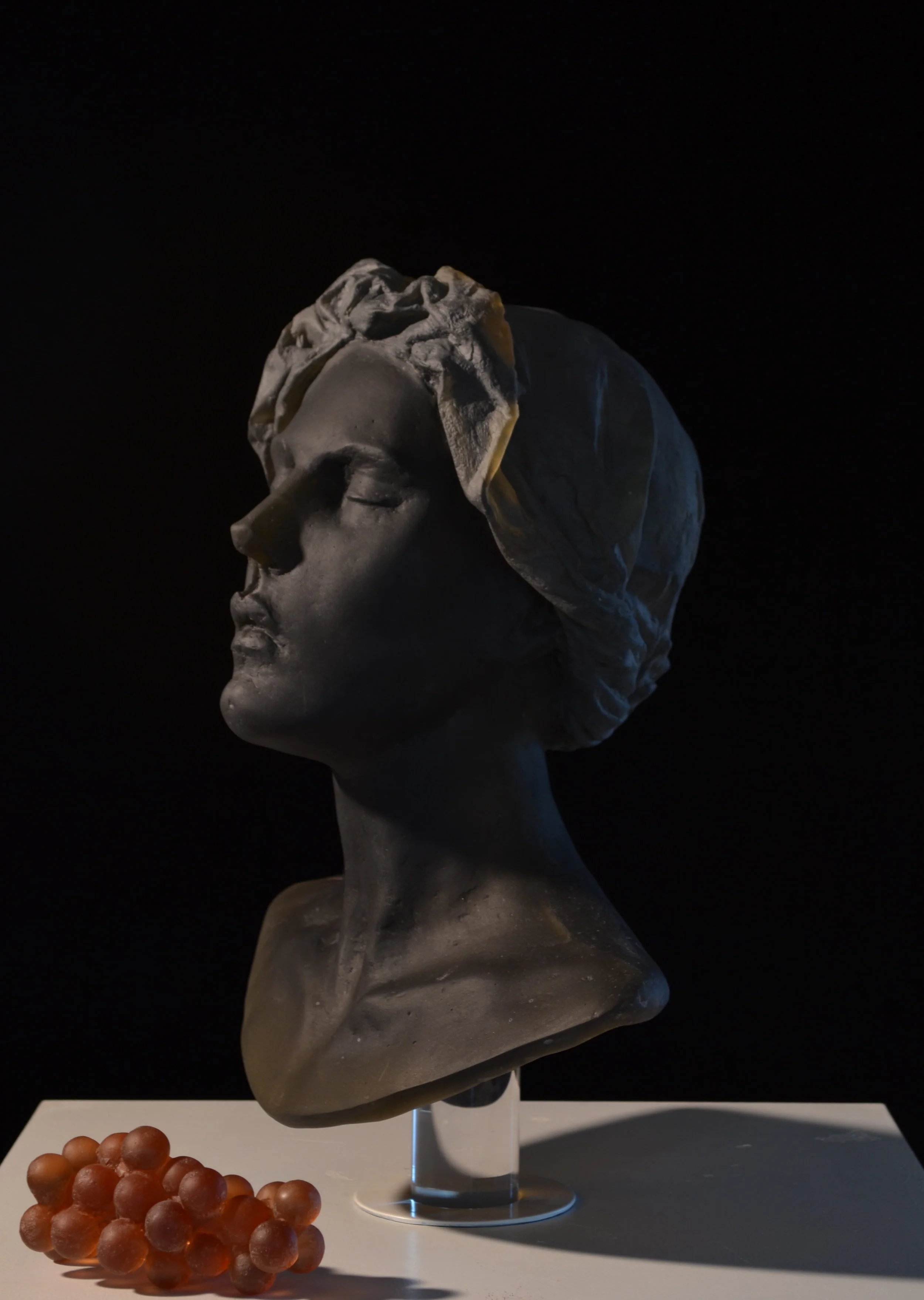 Untitled (bust with grapes)