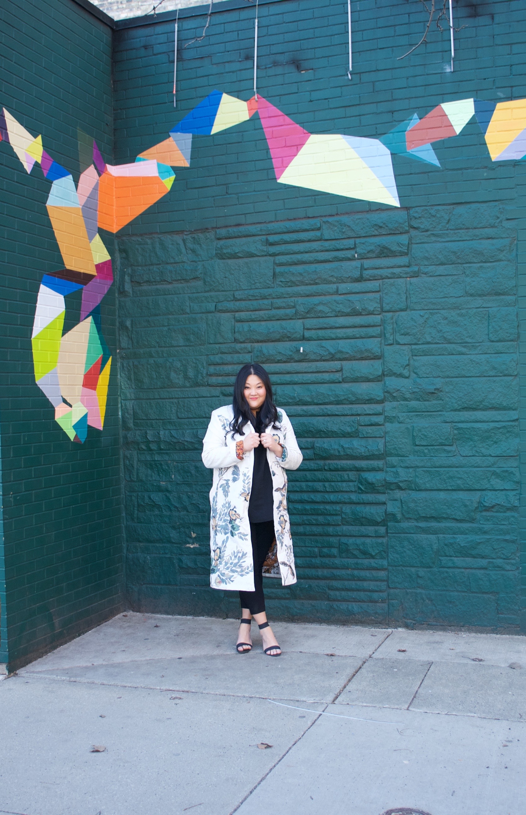 sincerely ashley outfit | anthropologie overcoat