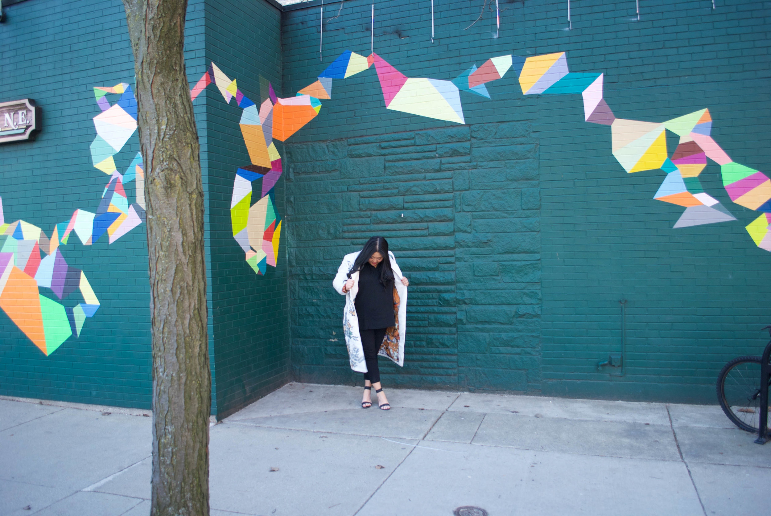 sincerely ashley outfit | anthropologie overcoat