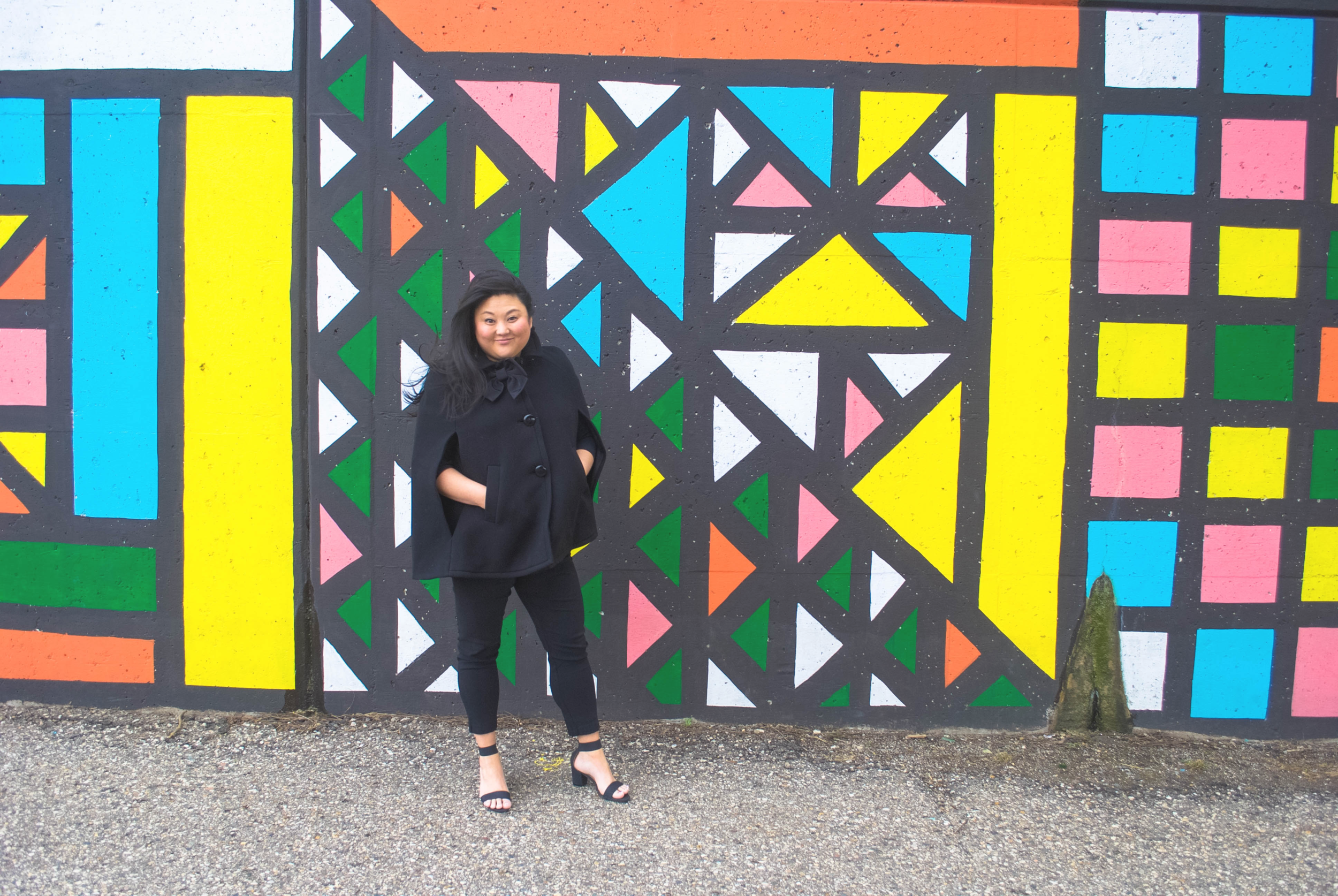 sincerely ashley | outfit post-kate spade cape
