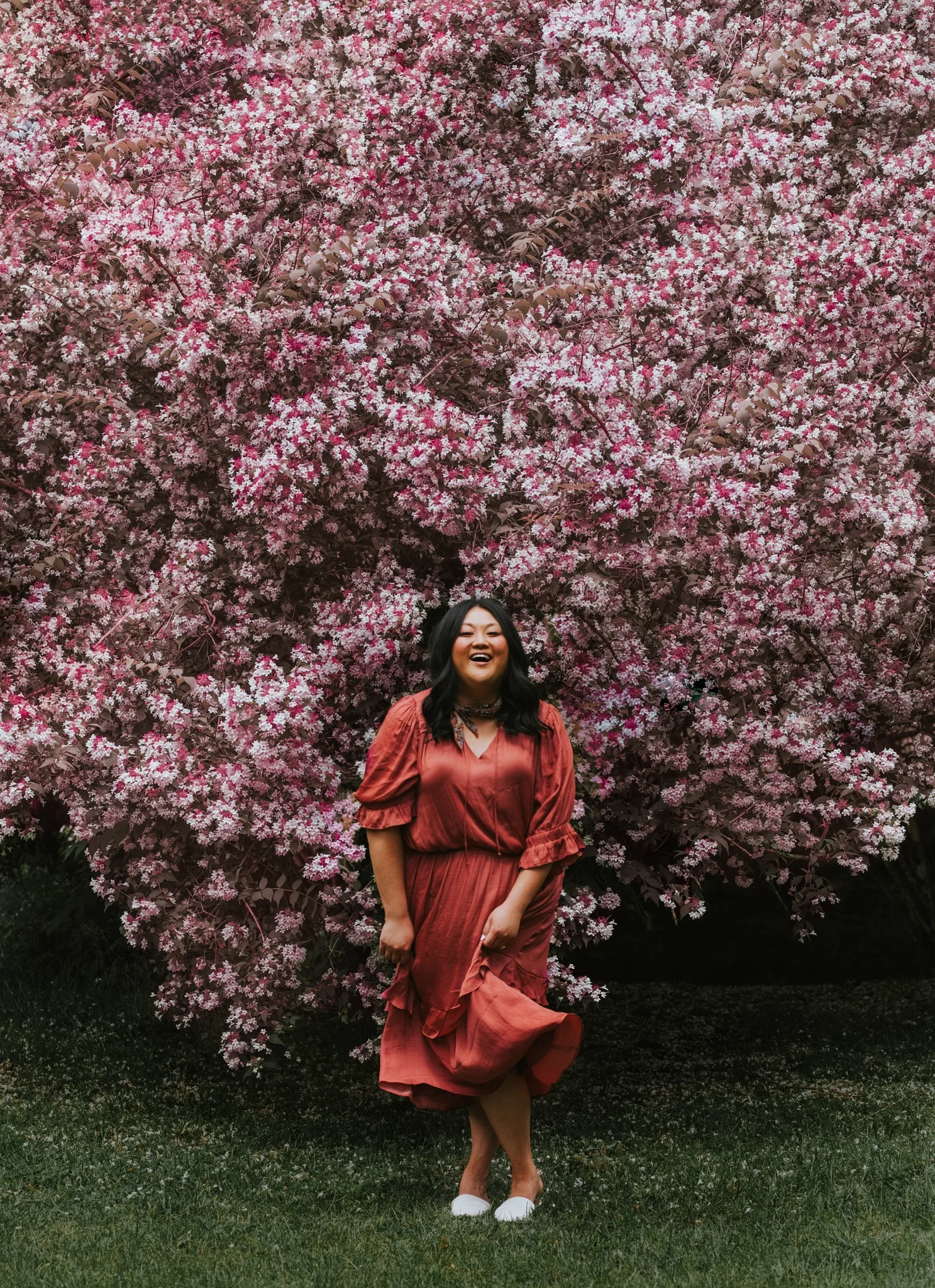Bee Tree in a Mauve Dress + Taking Creative Breaks