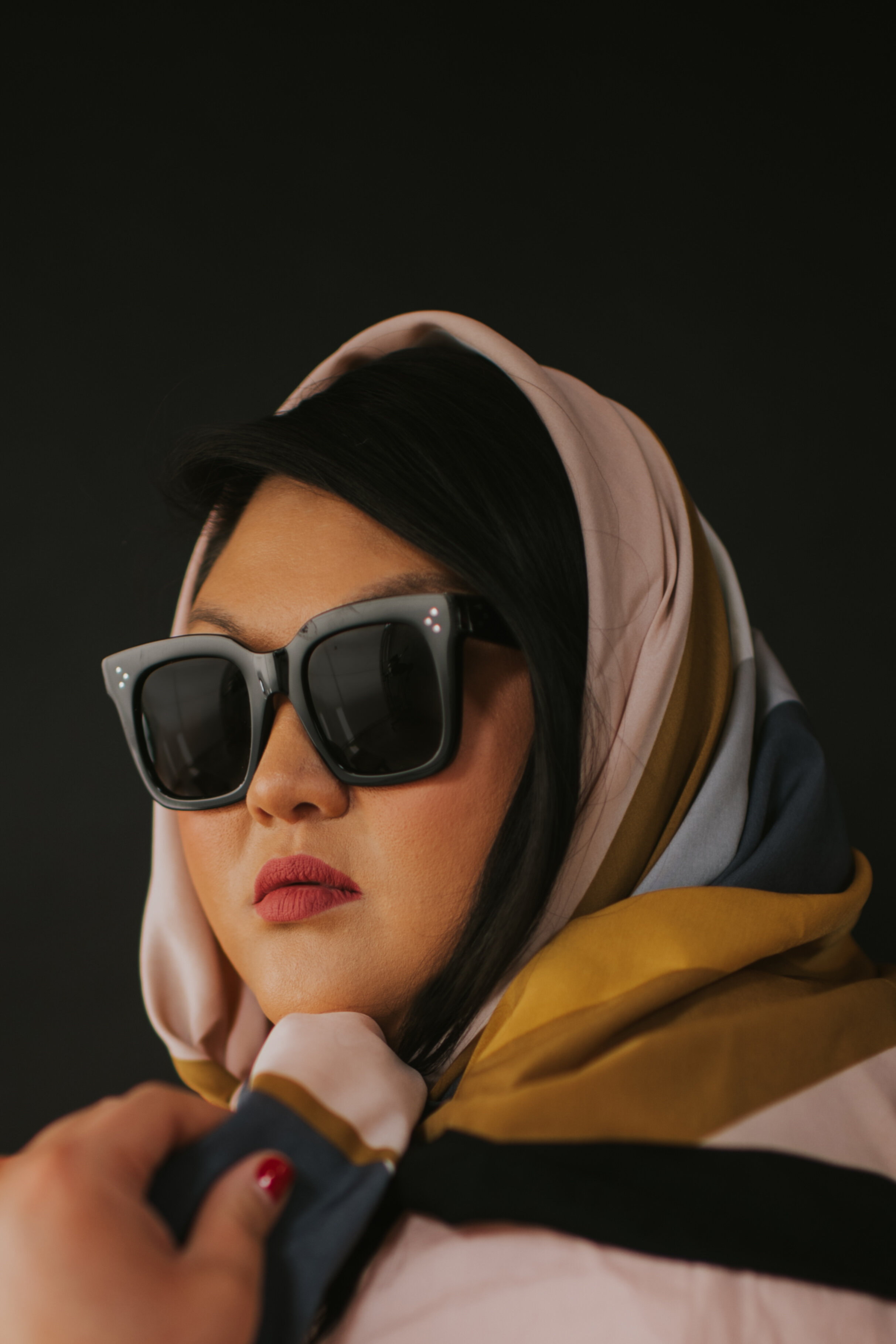 girl in headscarf and sunglasses | lifestyle blogger michigan