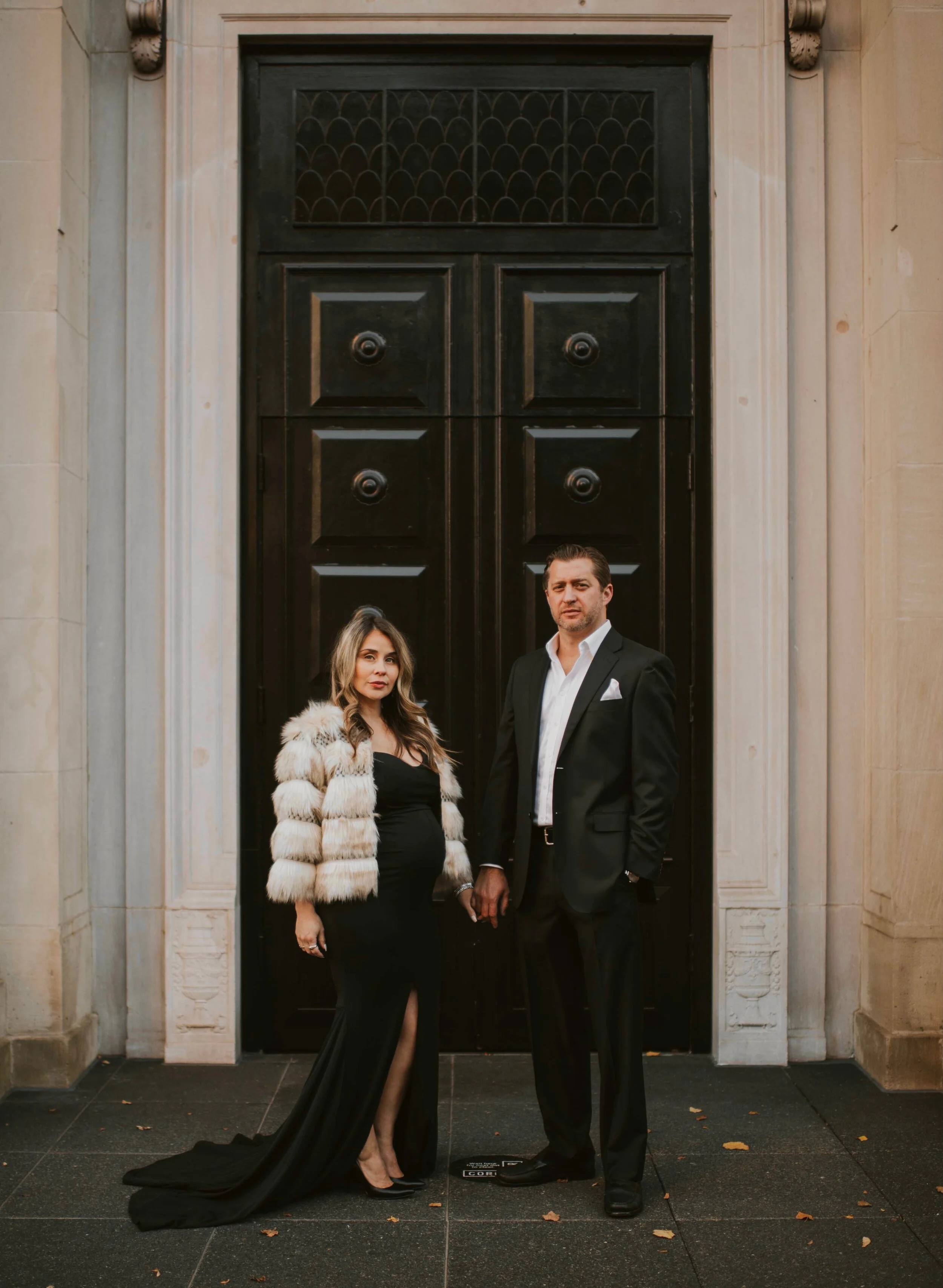 Amber and Brian Maternity: A Floral Mural, The Amway Grand, and Aquinas College