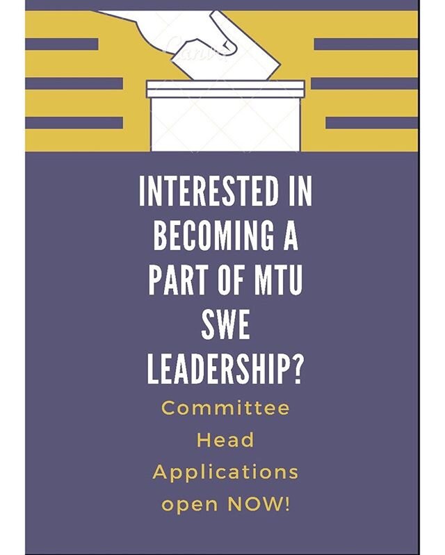 Committee Head applications are now OPEN! Check your email and click the CHEB interest form to apply 😊