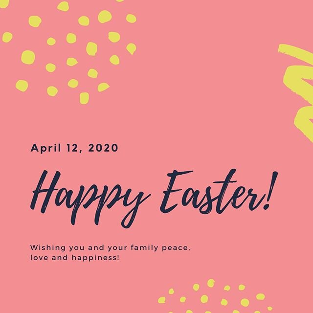 Happy (belated) Easter everyone! We hope you and your family are staying safe during these unprecedented times❤️