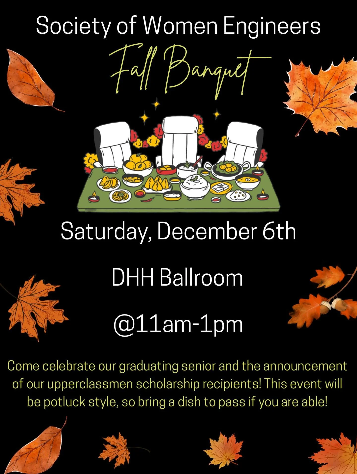Come celebrate our graduating senior and the announcement of our upperclassmen scholarship recipients!!!! Please bring a dish if you are able!!🍂