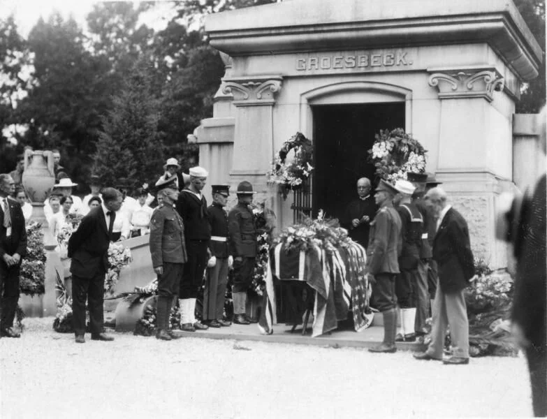 The Groesbeck family mausoleum in Spring Grove. 