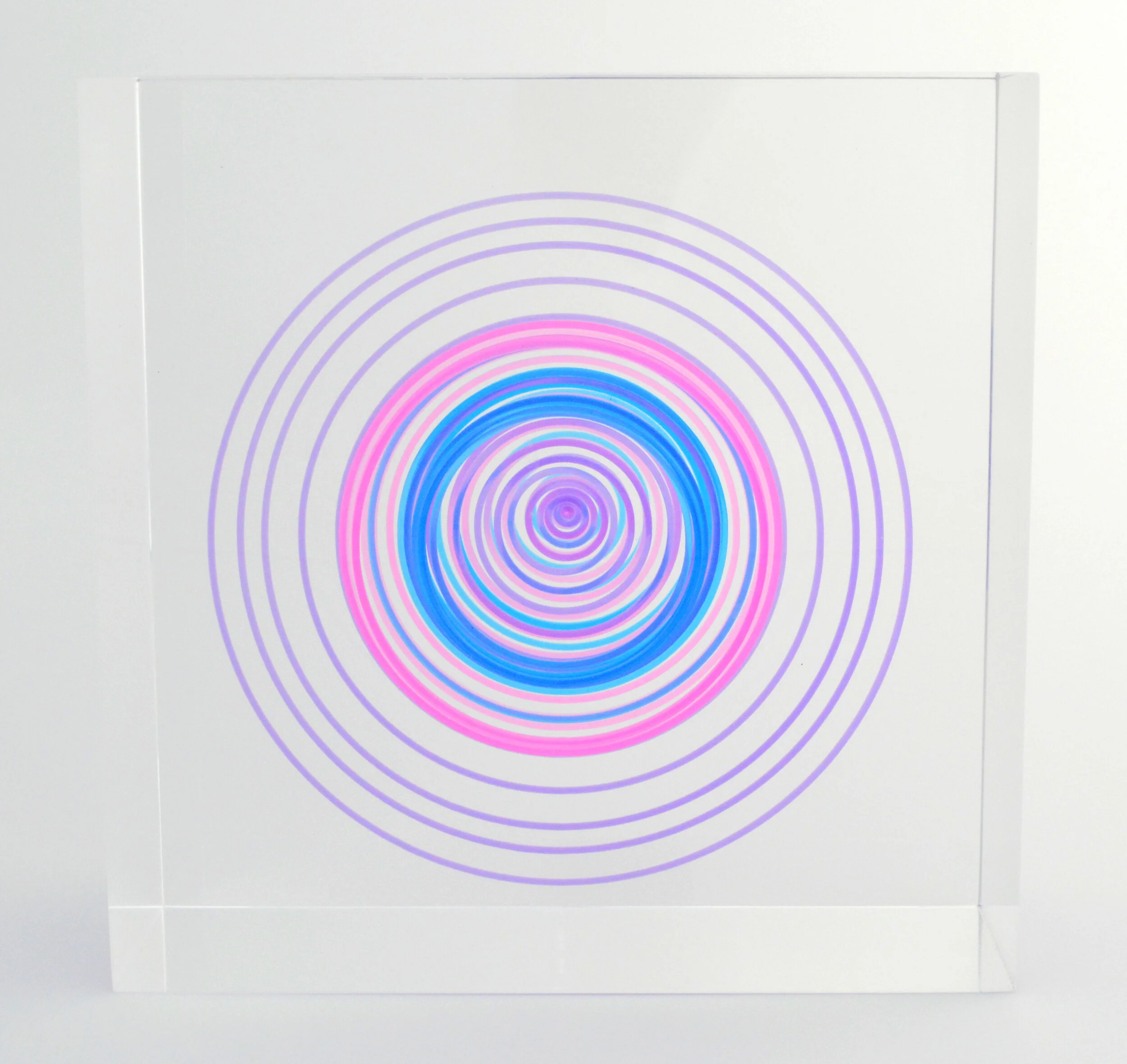  Population Pyramid (United Kingdom, India, Sierra Leone, 2020) 2020  |  Acrylic, resin  |  11.5x11.5x5.5in.  |  [private collection]  