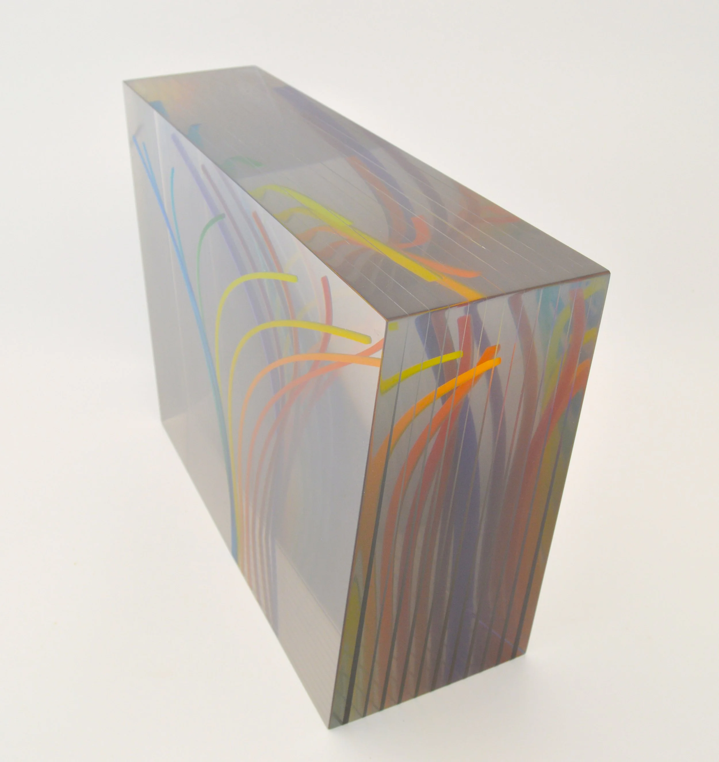  Ground Temperature (Tiburon CA)  2022 | Acrylic, resin | 12x17x5.5in  |  [private collection] 