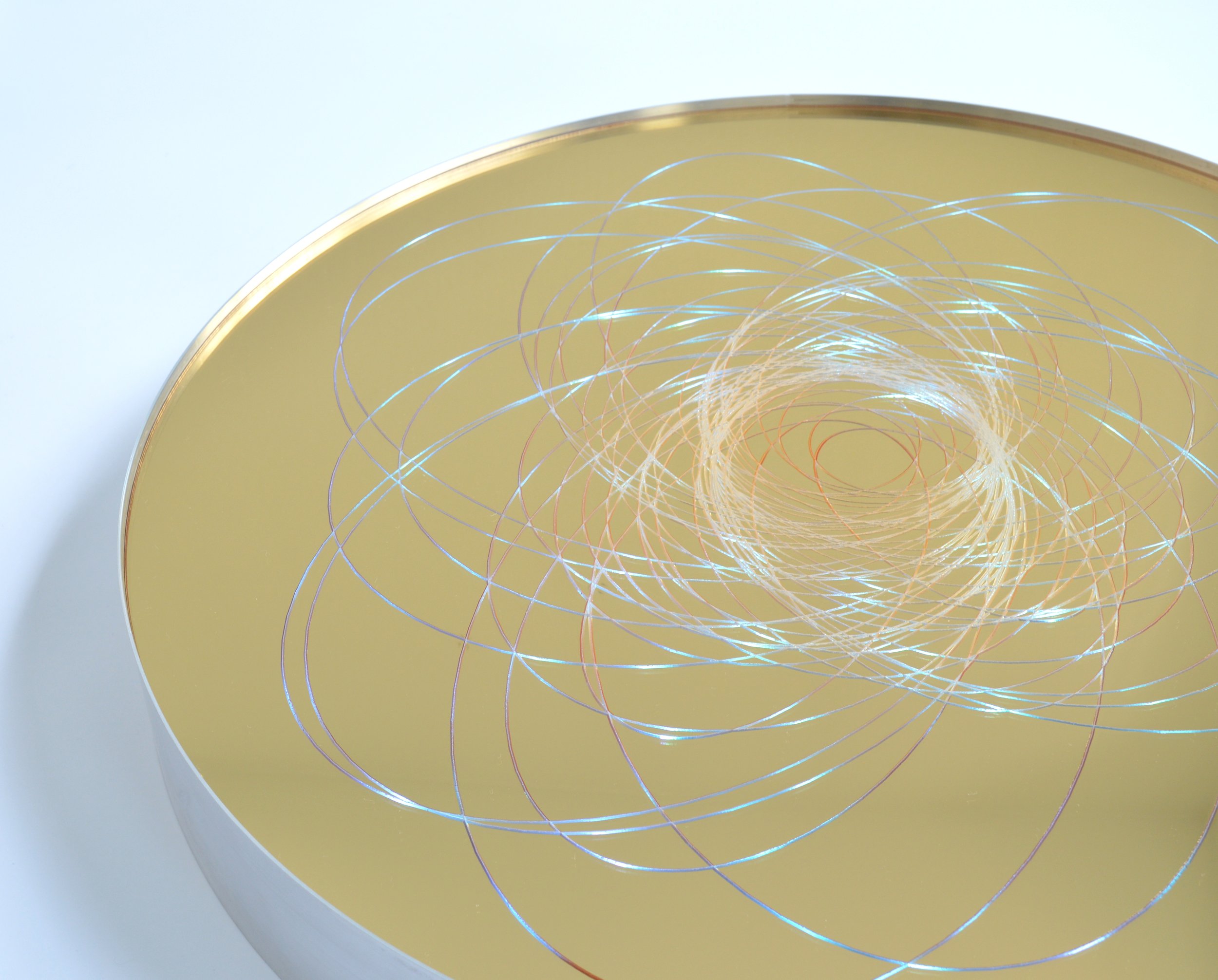   Asteroids 001 (63 Potentially Hazardous Asteroids, Observed Dec. 2022)  2023 | Acrylic mirror, aluminum, lights | 23x23x3in        