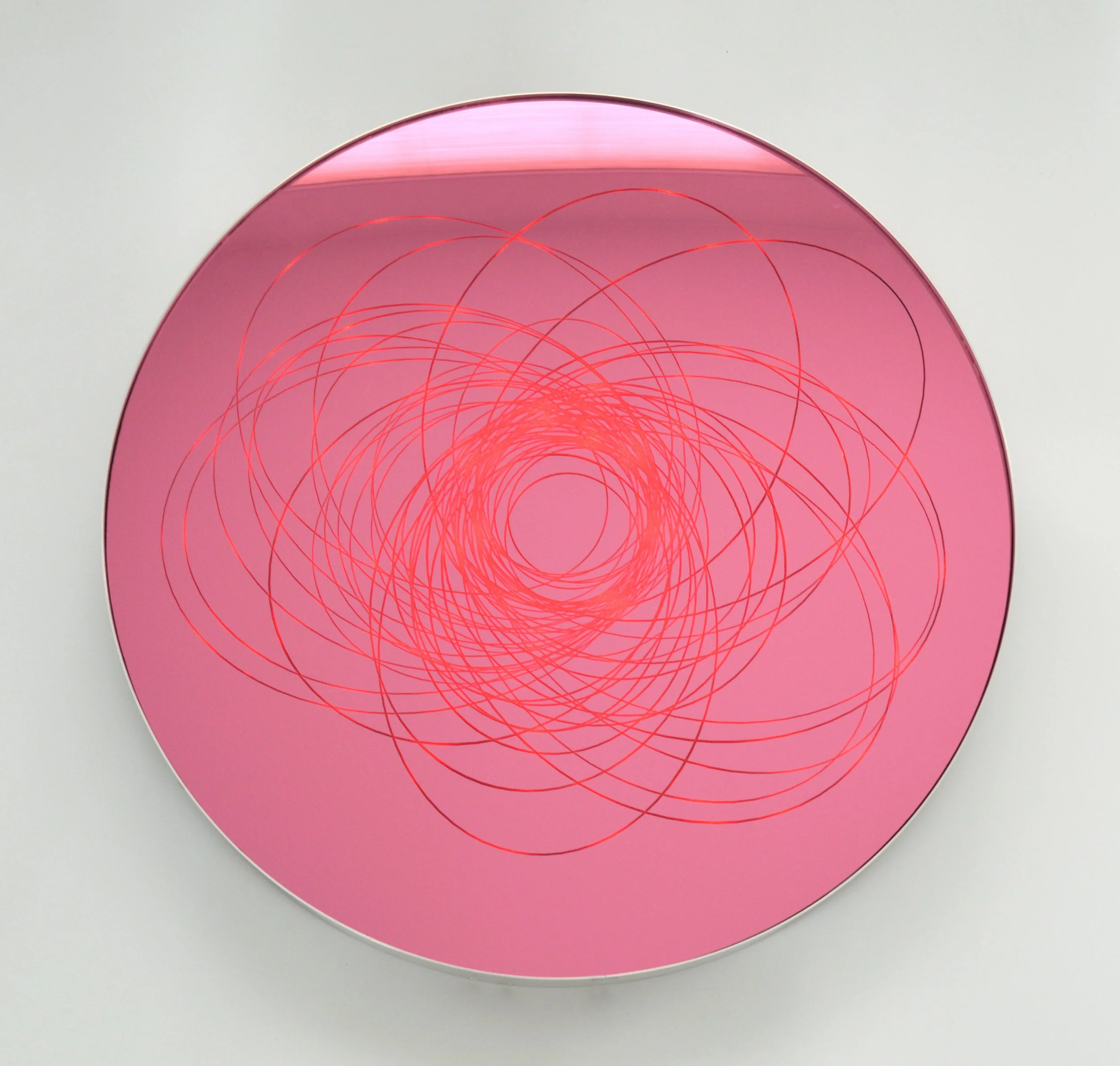  Asteroids 002 (57 Near Earth Asteroids, Observed Mar. 1, 2023)  2023 | Acrylic mirror, aluminum, lights | 23x23x3in    