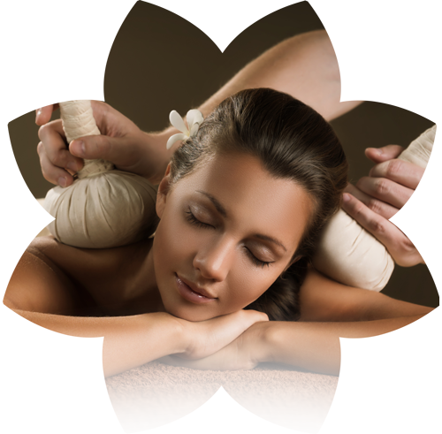 woman relaxing while getting a thai massage at bangkok day spa in San Diego