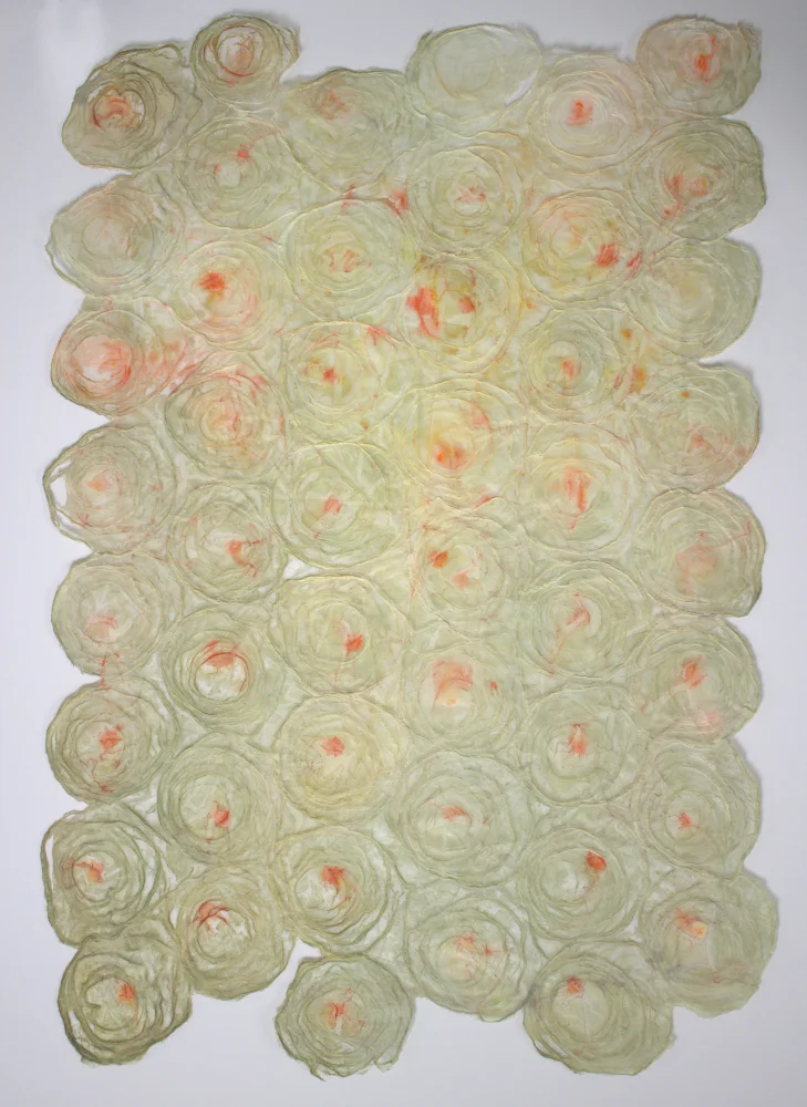 Rice Paper Champagne Bubbles I - 37 x 25