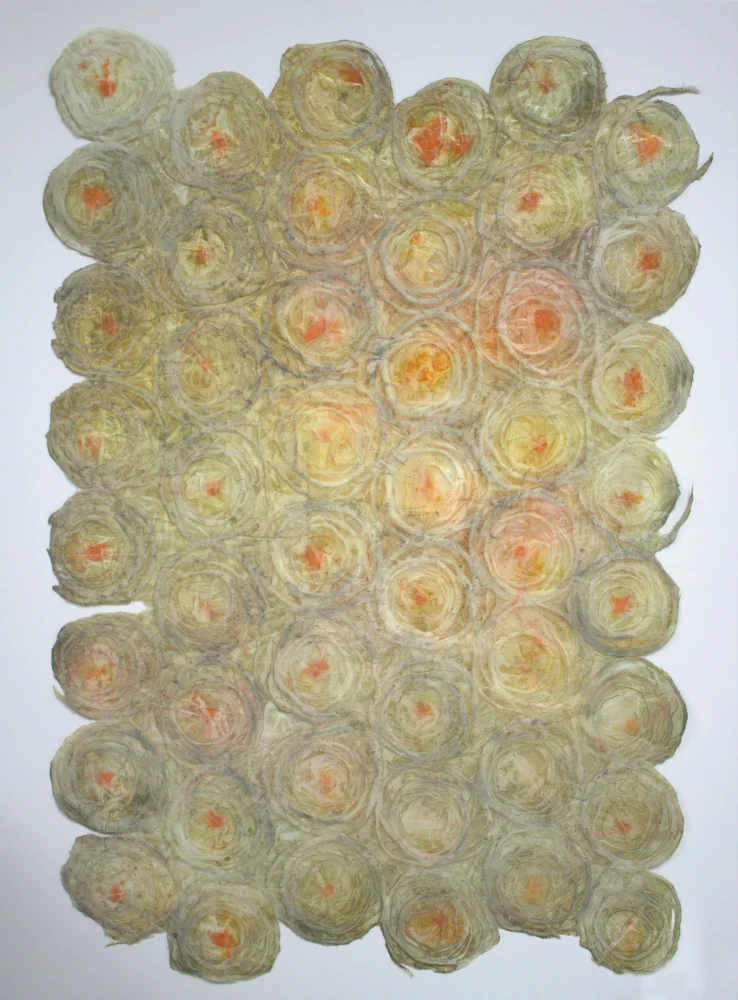 Rice Paper Champagne Bubbles II - 37 x 25