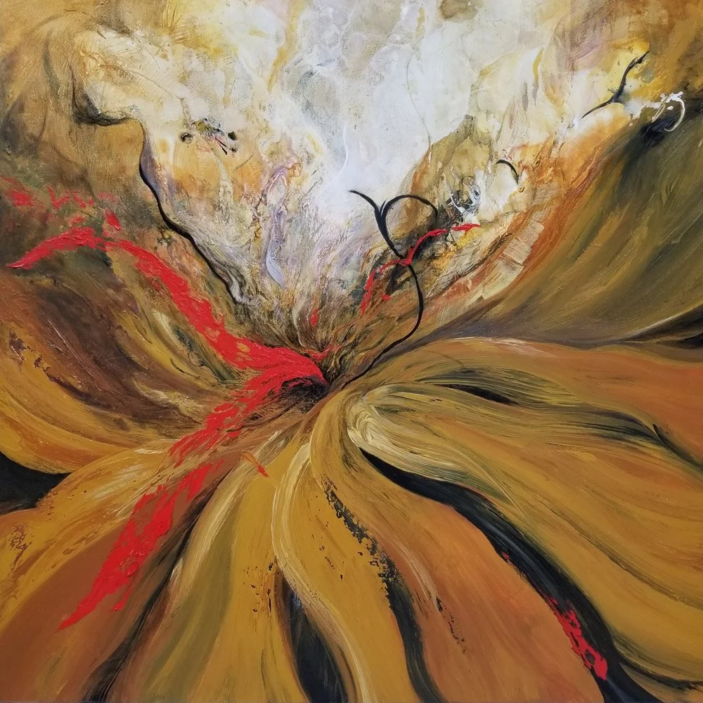 Autumn Abstraction  36 x 36 