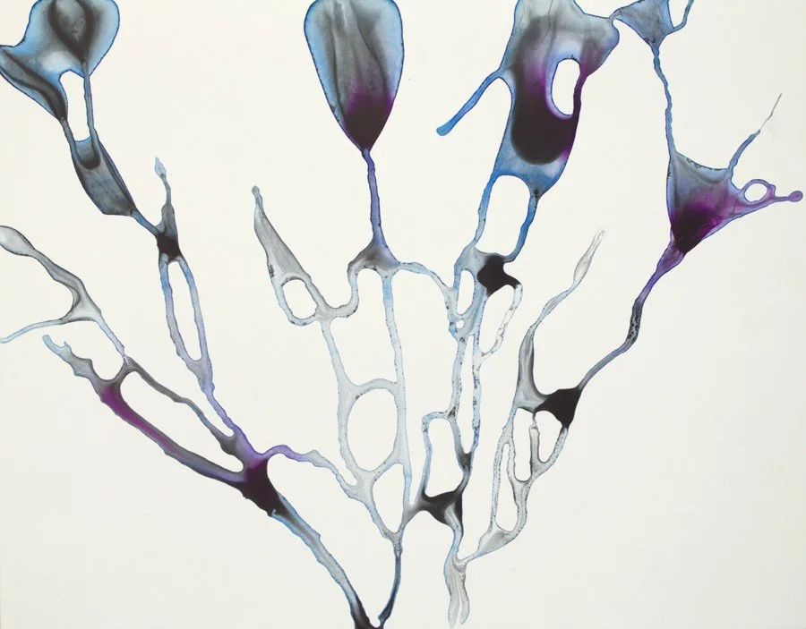 Blue Sea Fan III - 11 x 14