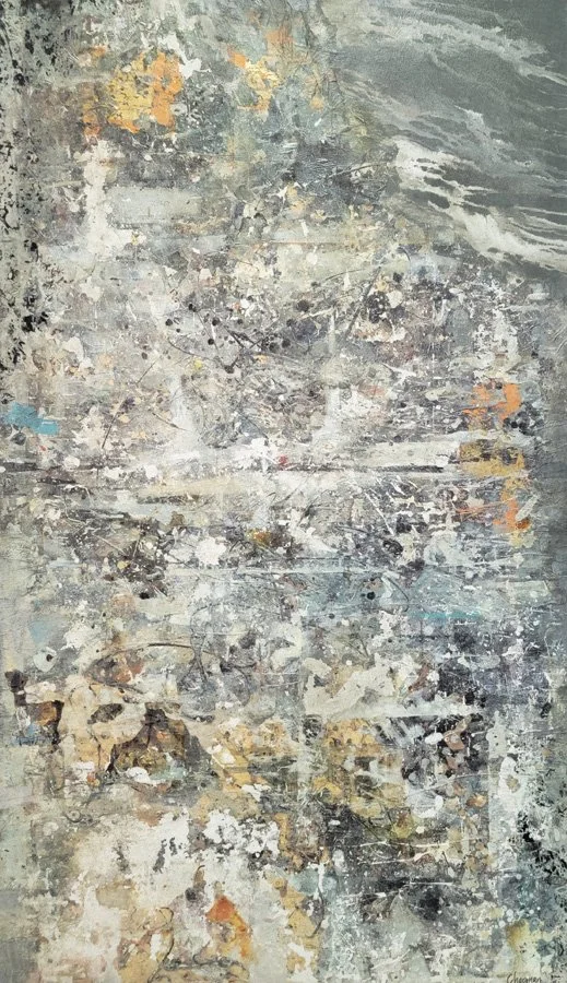 Industrial Layers  48 x 28"