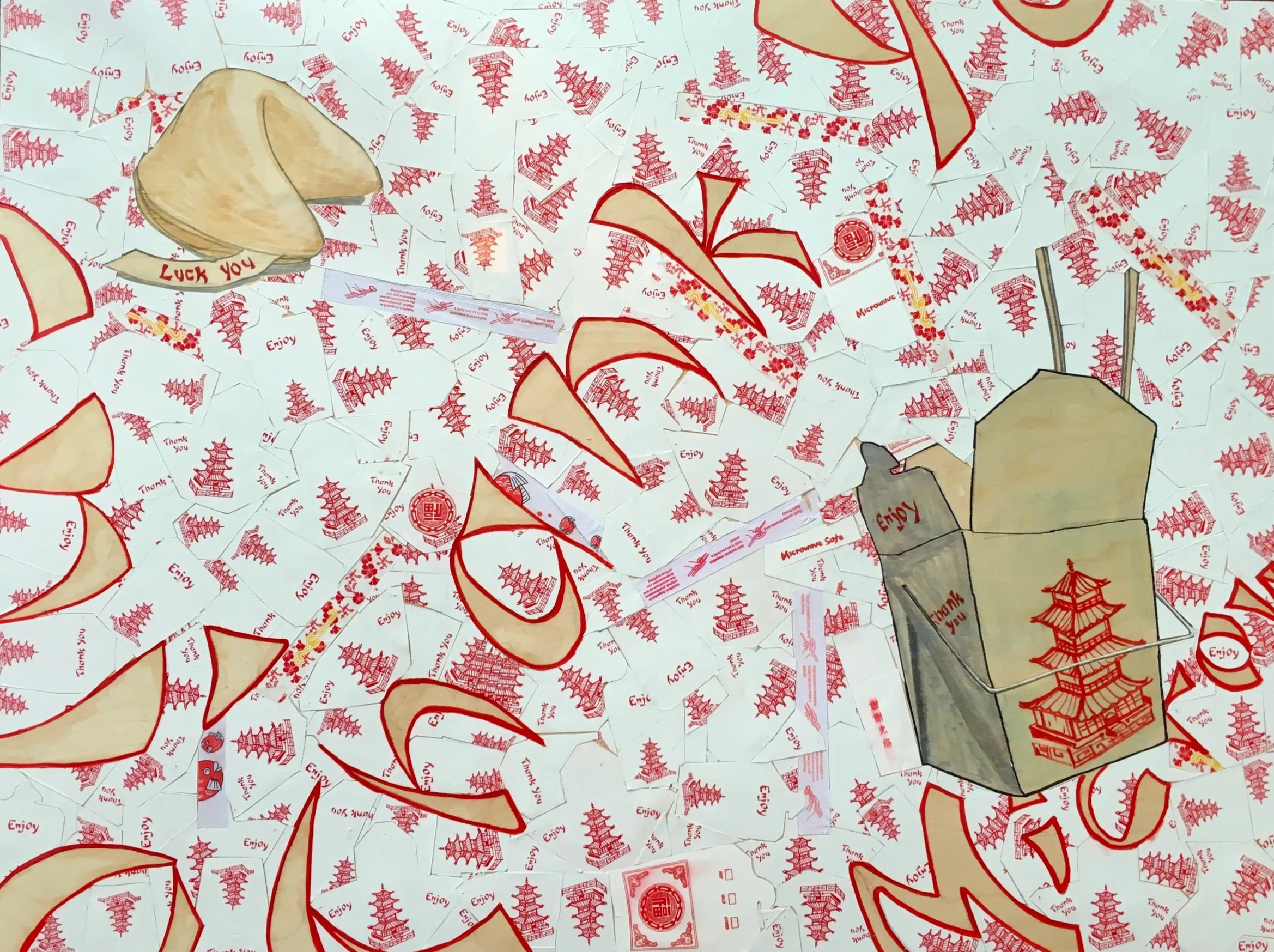 Underpainting to "Luck you"