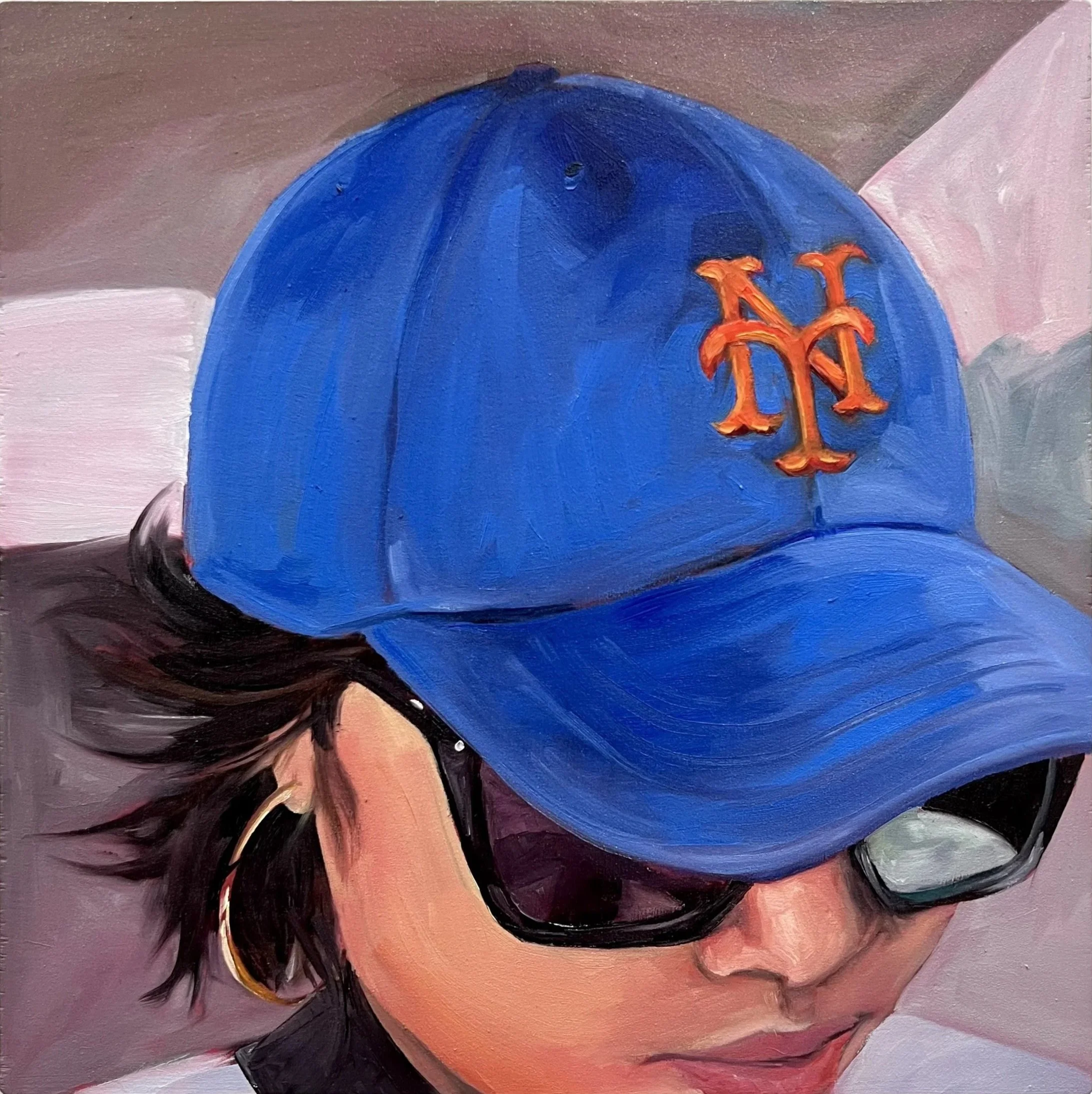 Bushwick I, 2025, oil on wood, 10" x 10"