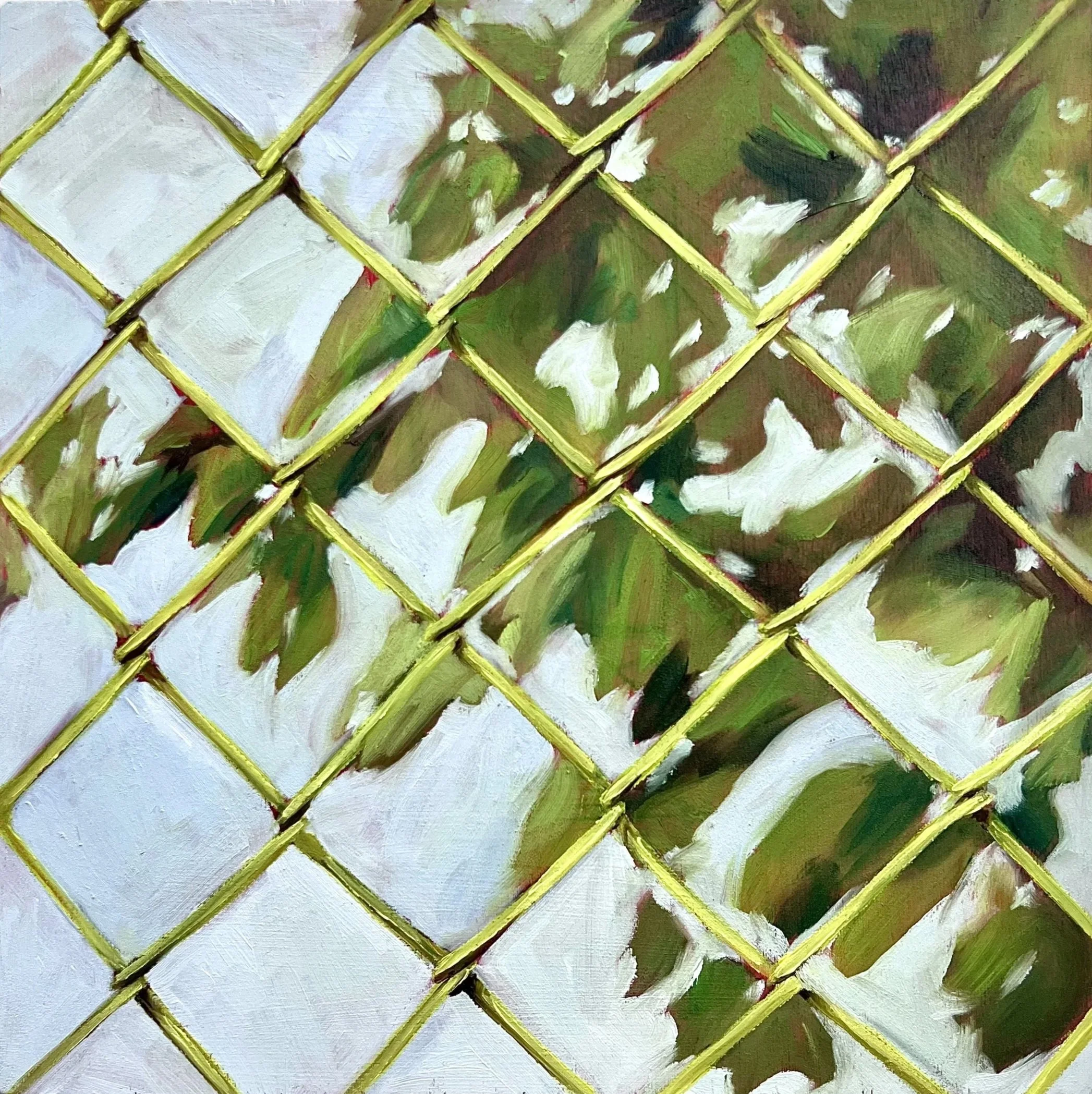 Bushwick II, 2025, oil on wood, 10" x 10"