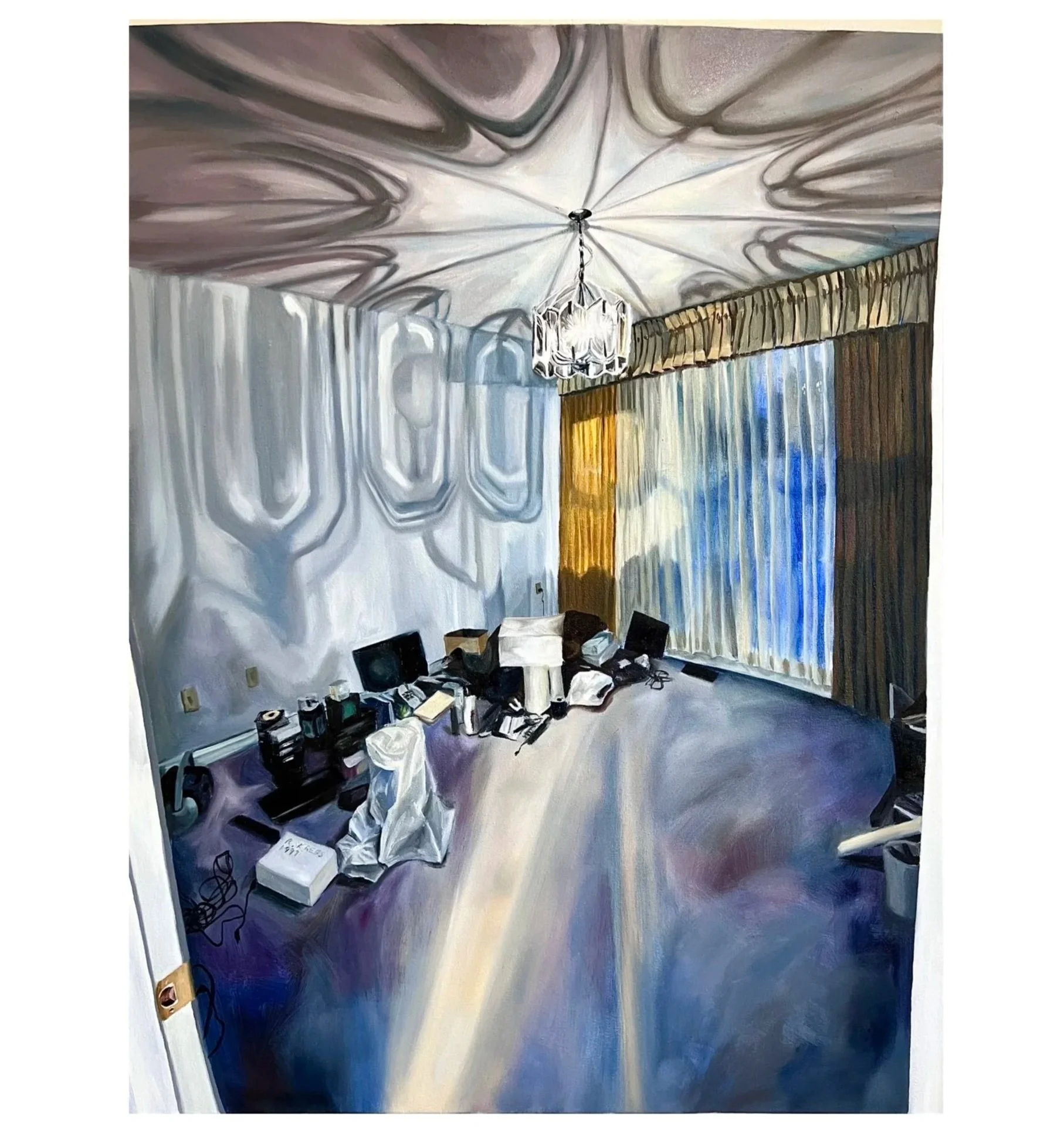 Empty Office, 2026, oil on canvas, 30"x40"
