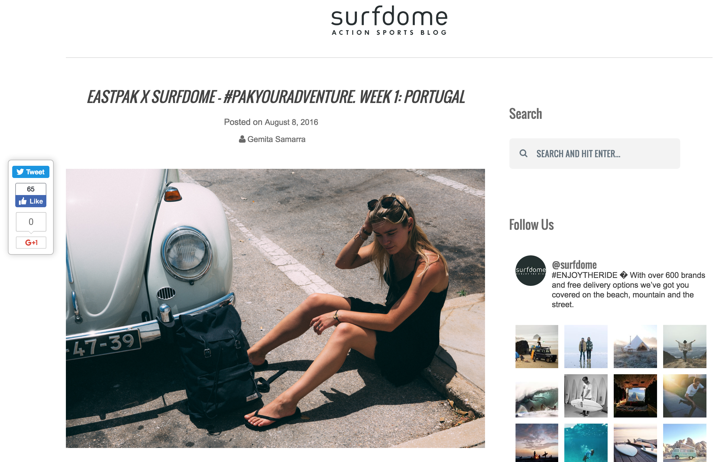 SURFDOME X EASTPAK Portugal https://www.surfdome.com/lifestyle_blog/eastpak-x-surfdome-portugal/