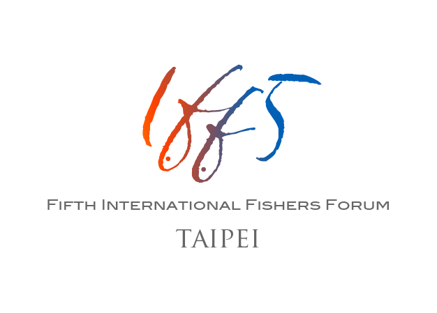 Logo for the Fifth International Fishers Forum in Taipei.