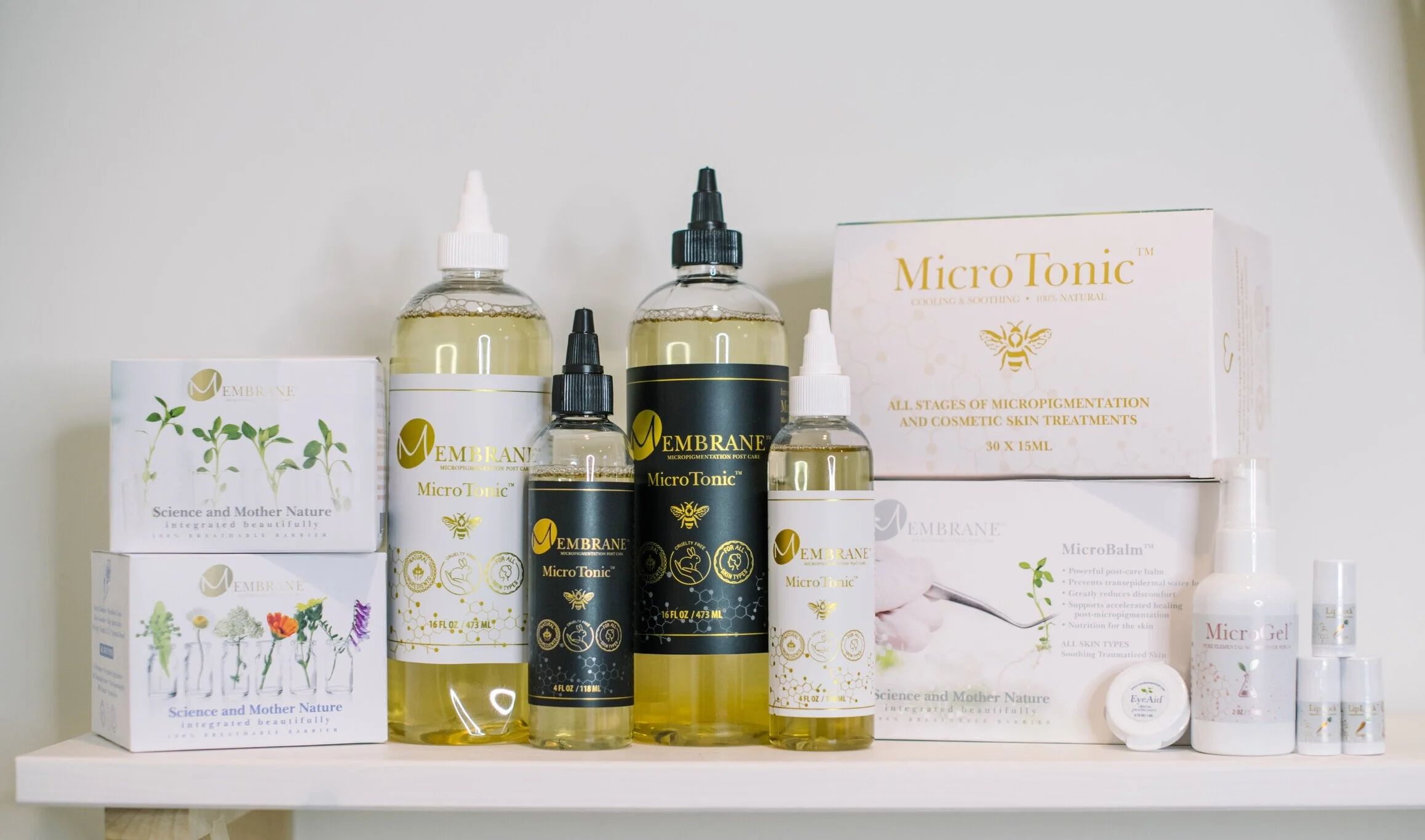 We us the BEST in After Care Products by Membrane Postcare. All products are made in Canada and cruelty, using the highest quality and relevant ingredients to aid in optimal healing.