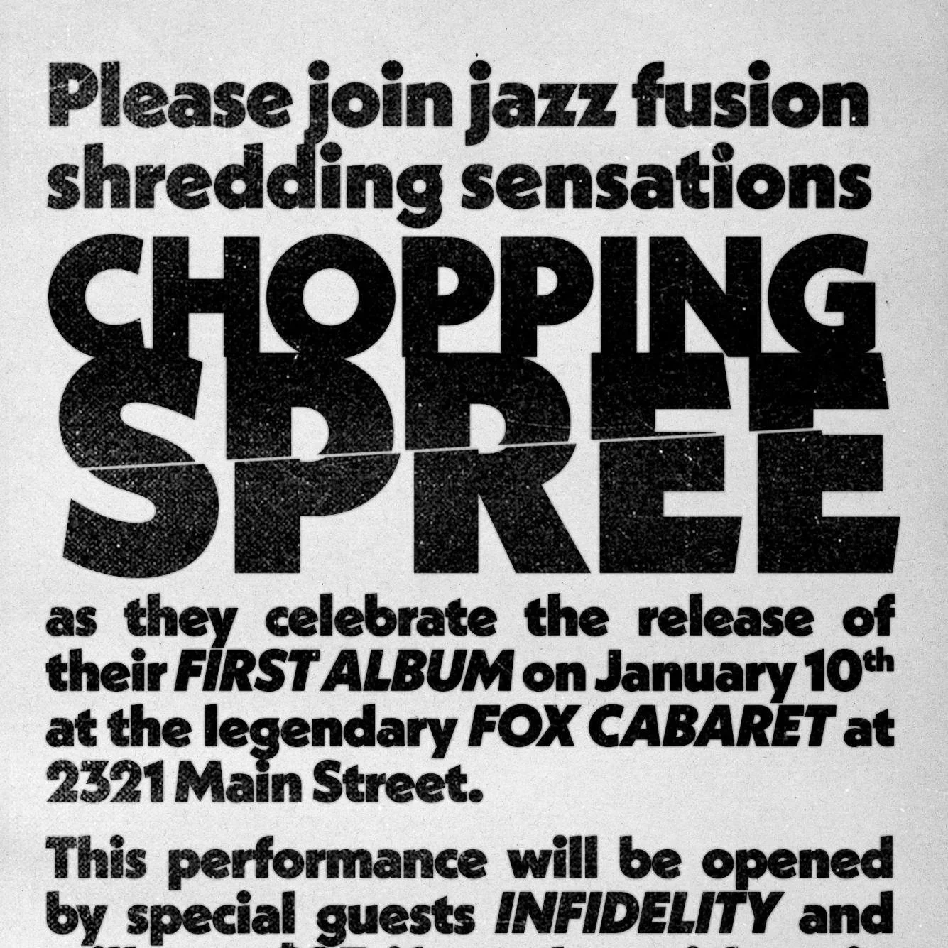 Infidels Jazz Presents: Chopping Spree