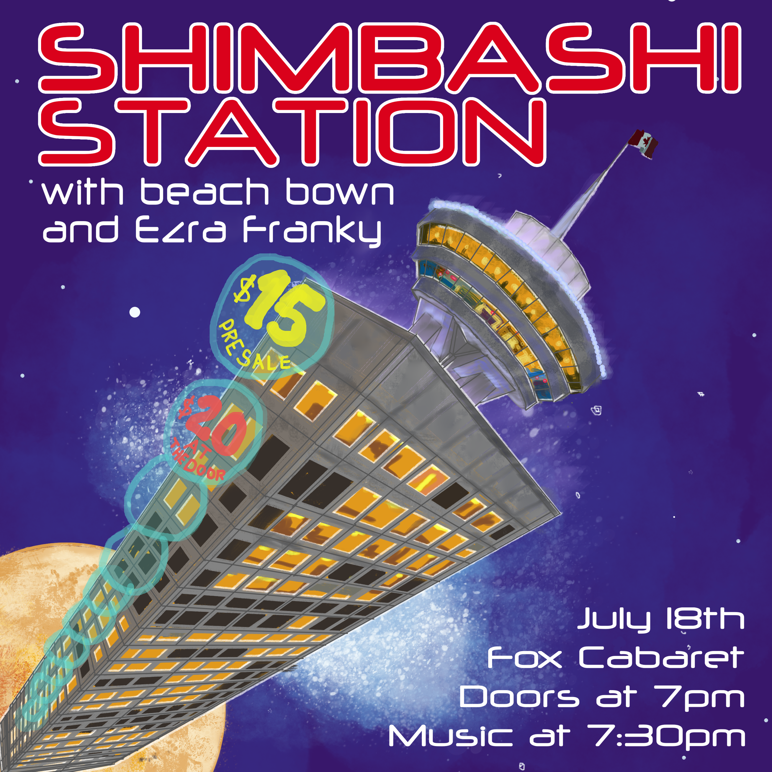 Shimbashi Station with Beach Bown and Ezra Franky