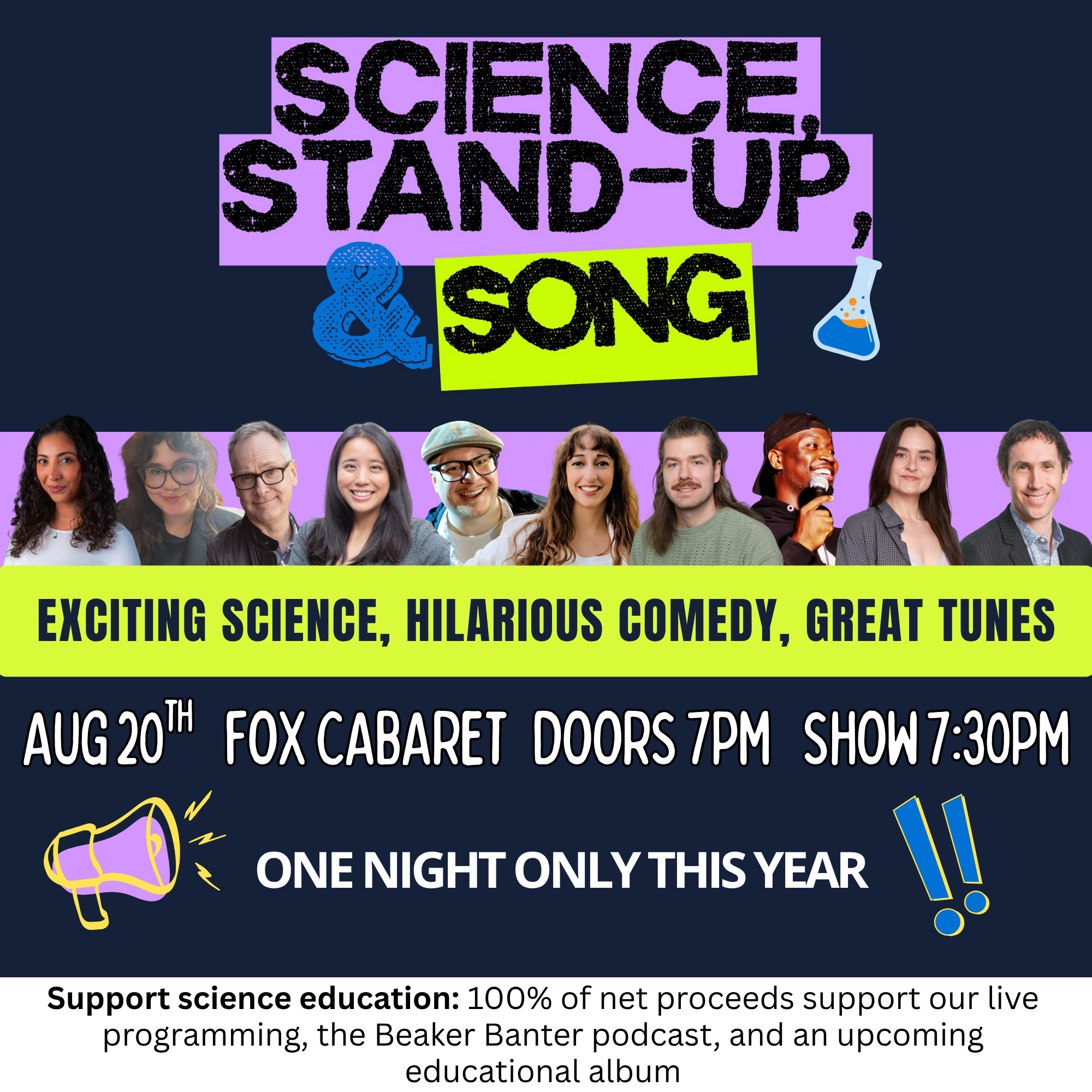Science, Stand-Up, &amp; Song