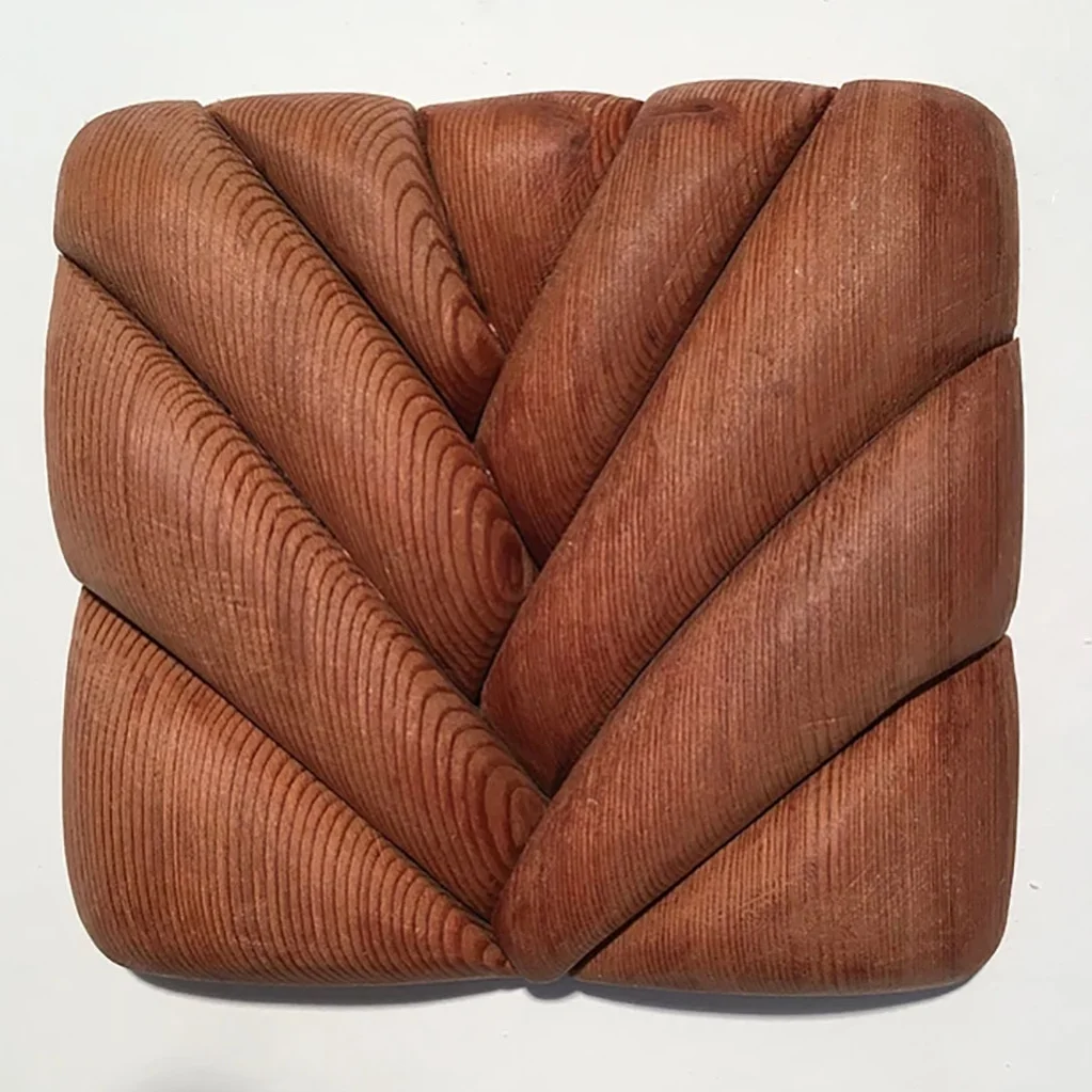 Patricia Lyons Stroud, "Touch," 2016, carved redwood
