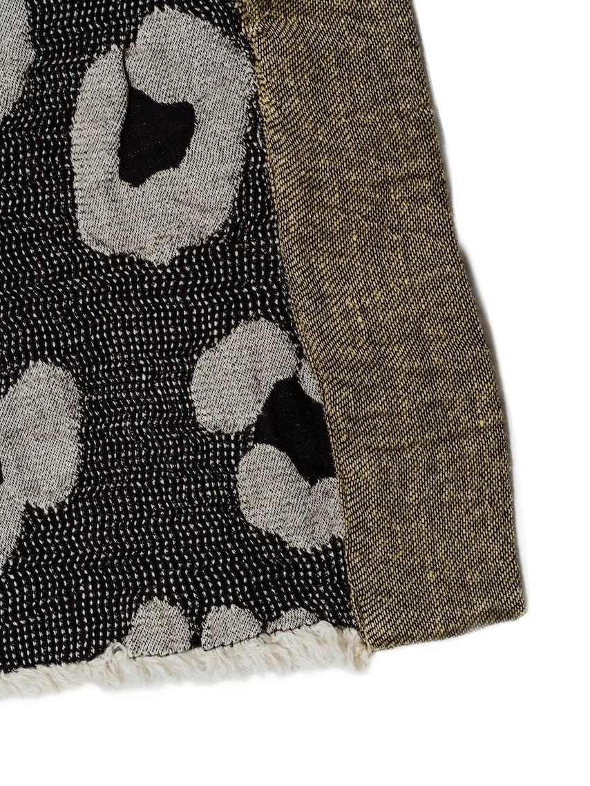 Metallic Leopard Lounge Throw Silver on Black 4.jpeg