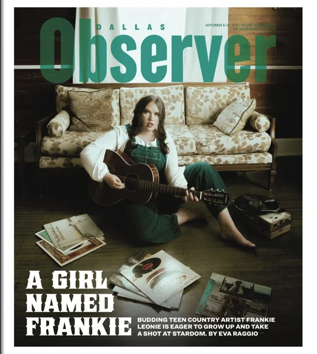 16-year-old musician Frankie Leonie graces the cover of the Dallas Observer