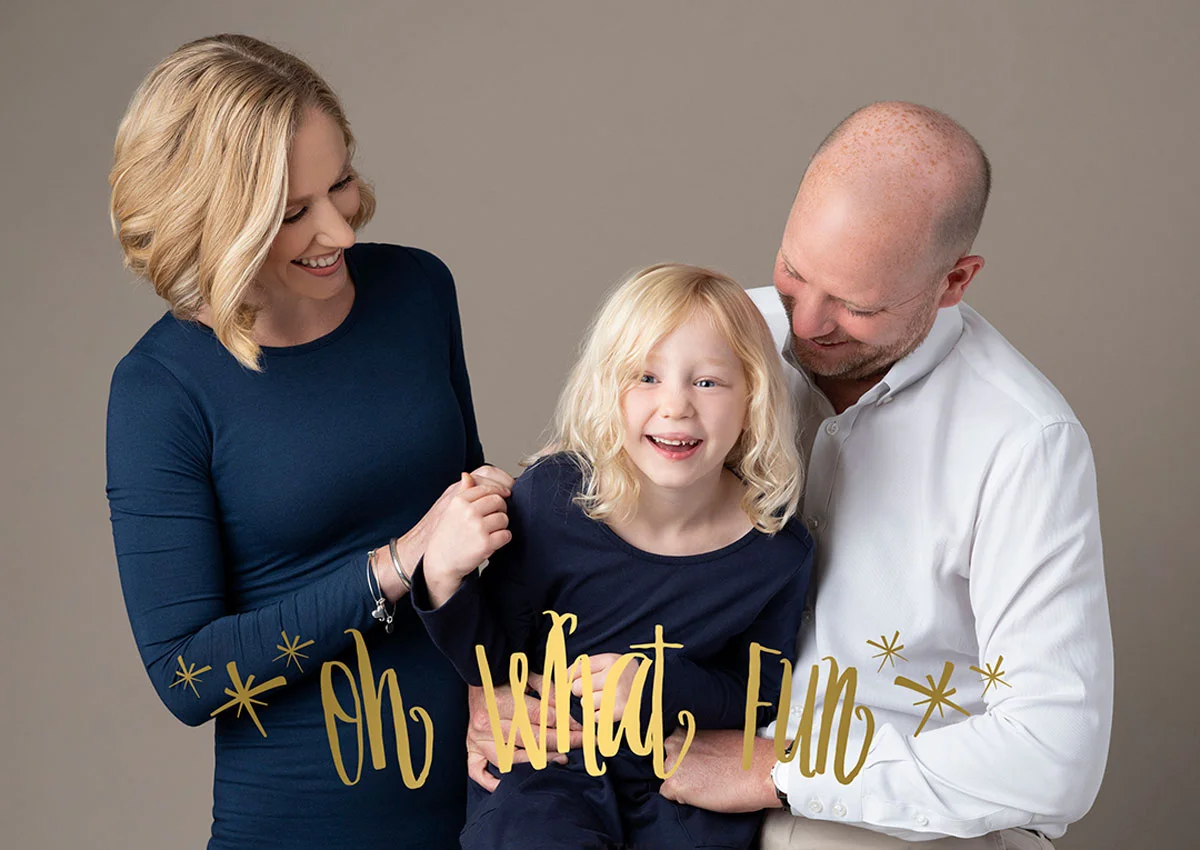 Family portrait holiday card
