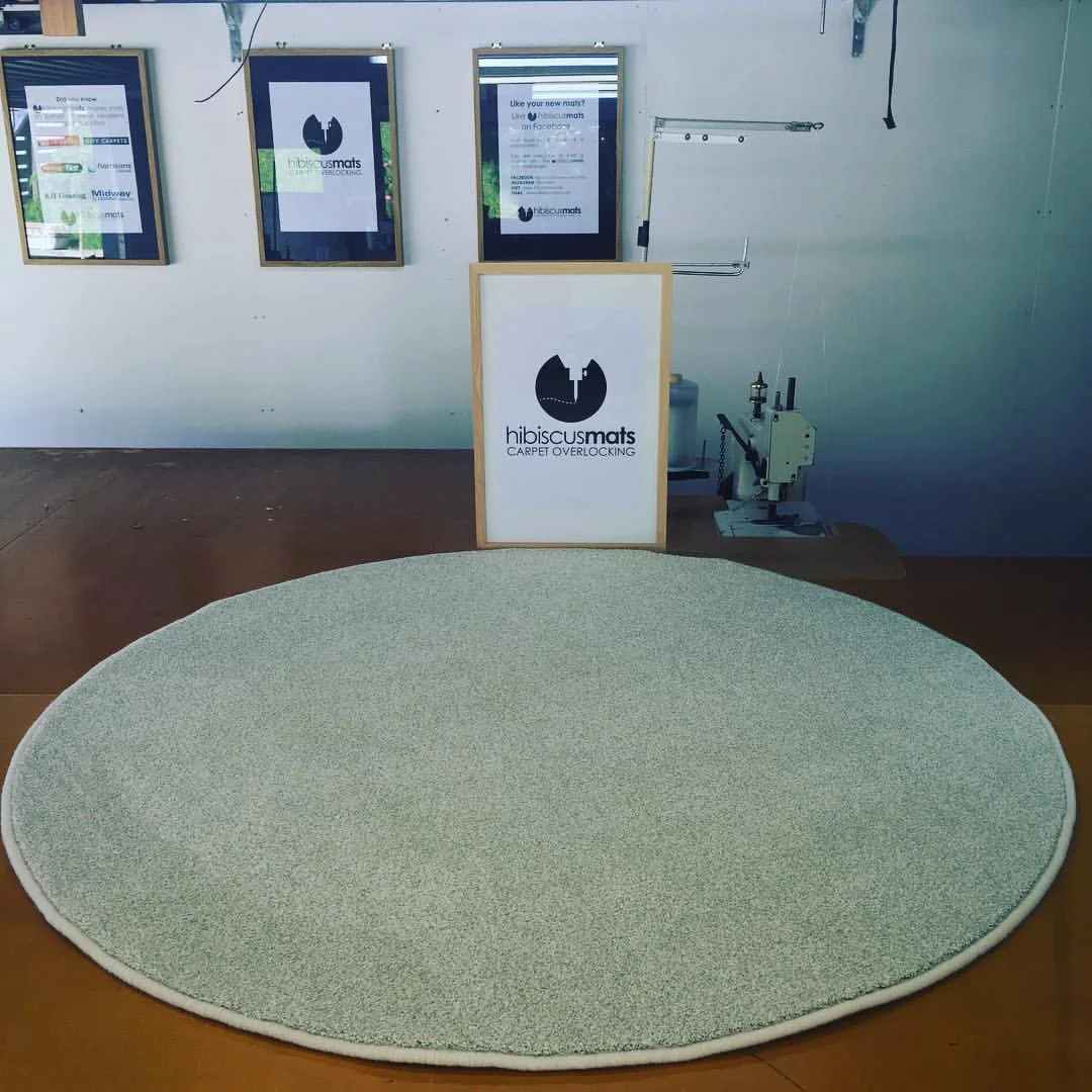 Round mat made to soften & warm a 4 year olds bedroom