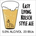 Easy Living Kolsch Style Ale