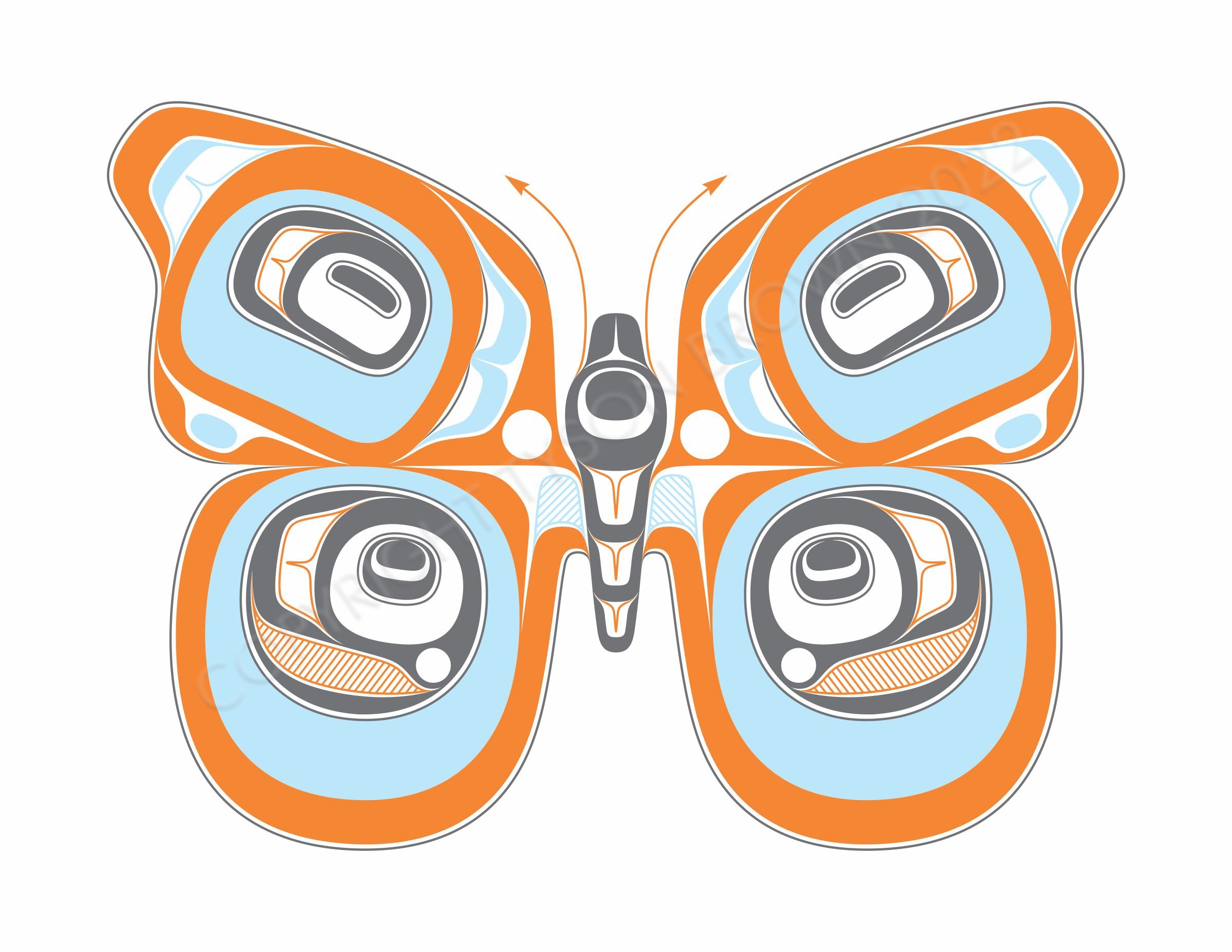 Haida Gwaii Institute Butterfly Print