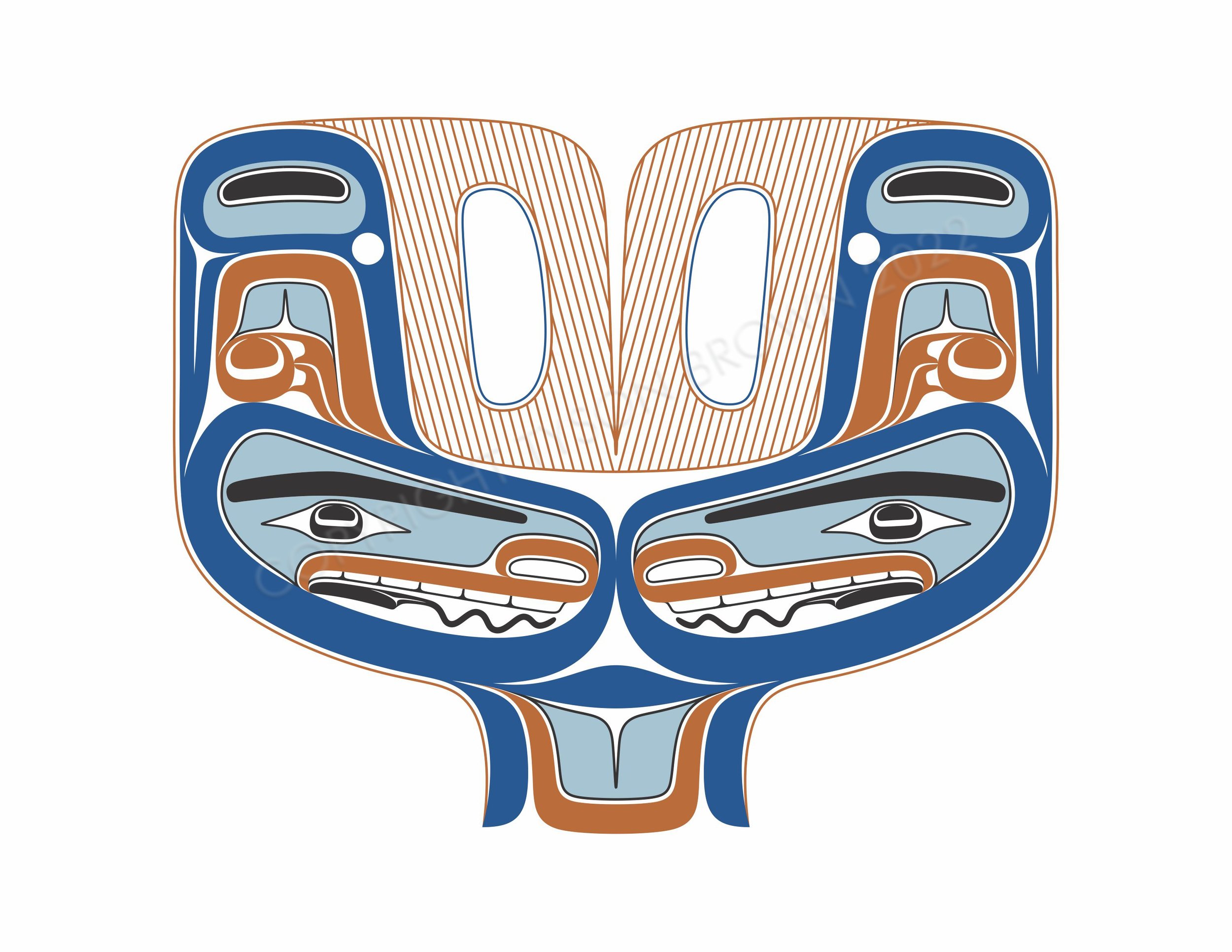 Haida Gwaii Institute Whale Tail Print