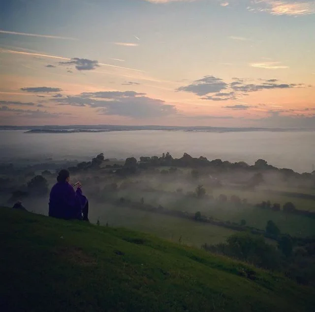 Sunrise at the Glastonbury Tor - post Reiki Master attunement