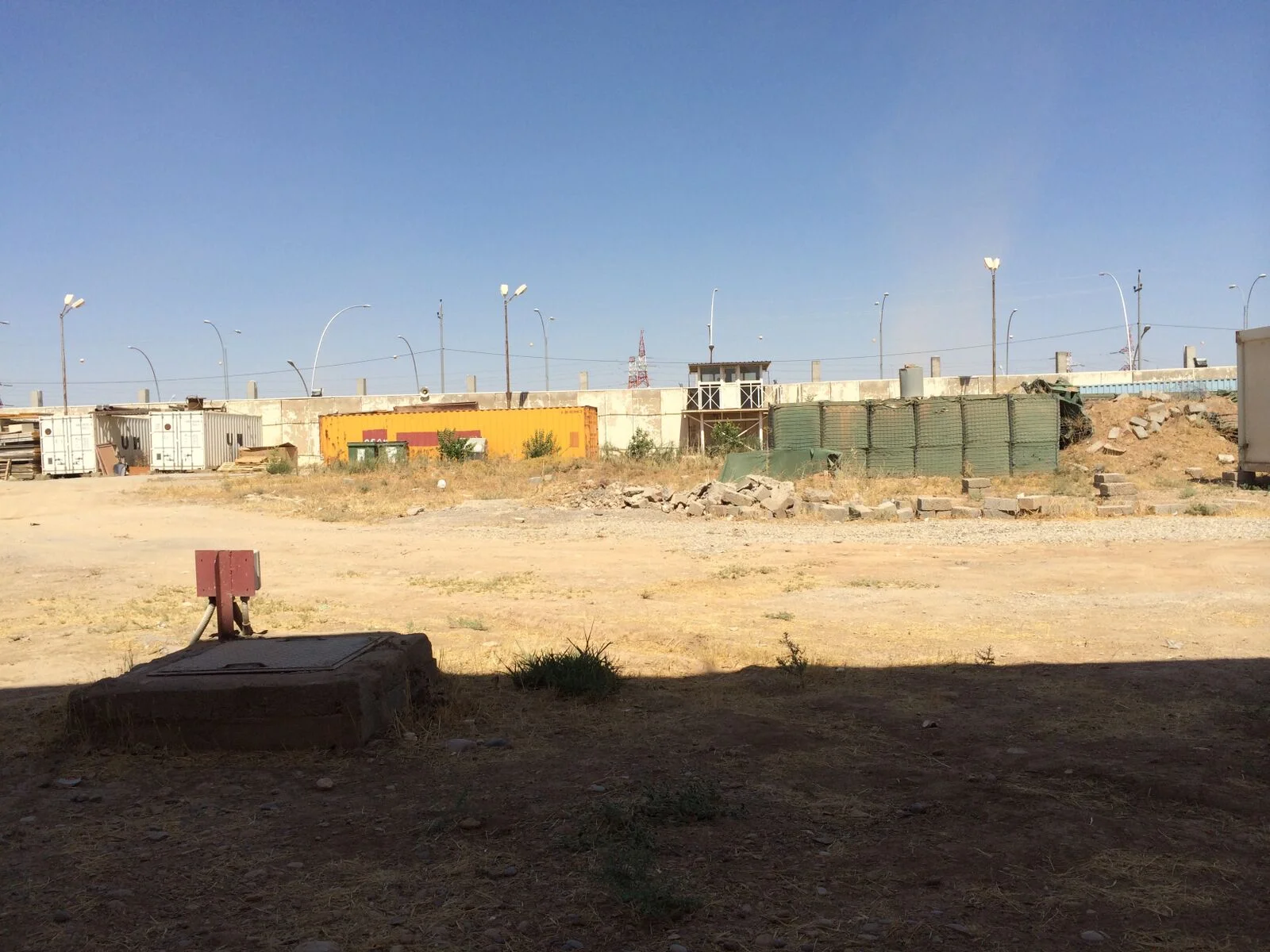 UNAMI Compound, Erbil, 2014. The only place where we could walk alone in Erbil. © Brendan McDonald