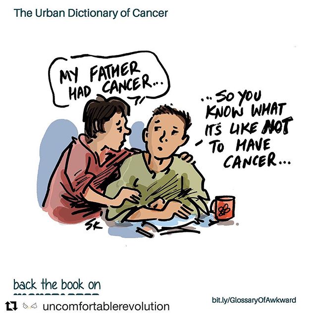 My book is 50% funded! 12 days to raise US$11,000 in sales!  Pledge now to get your limited edition signed copy of the &ldquo;Glossary of Awkward: Urban Dictionary of Cancer,&rdquo; a quirky collection of cartoons about cancer. .
.
.
#effcancer #brea